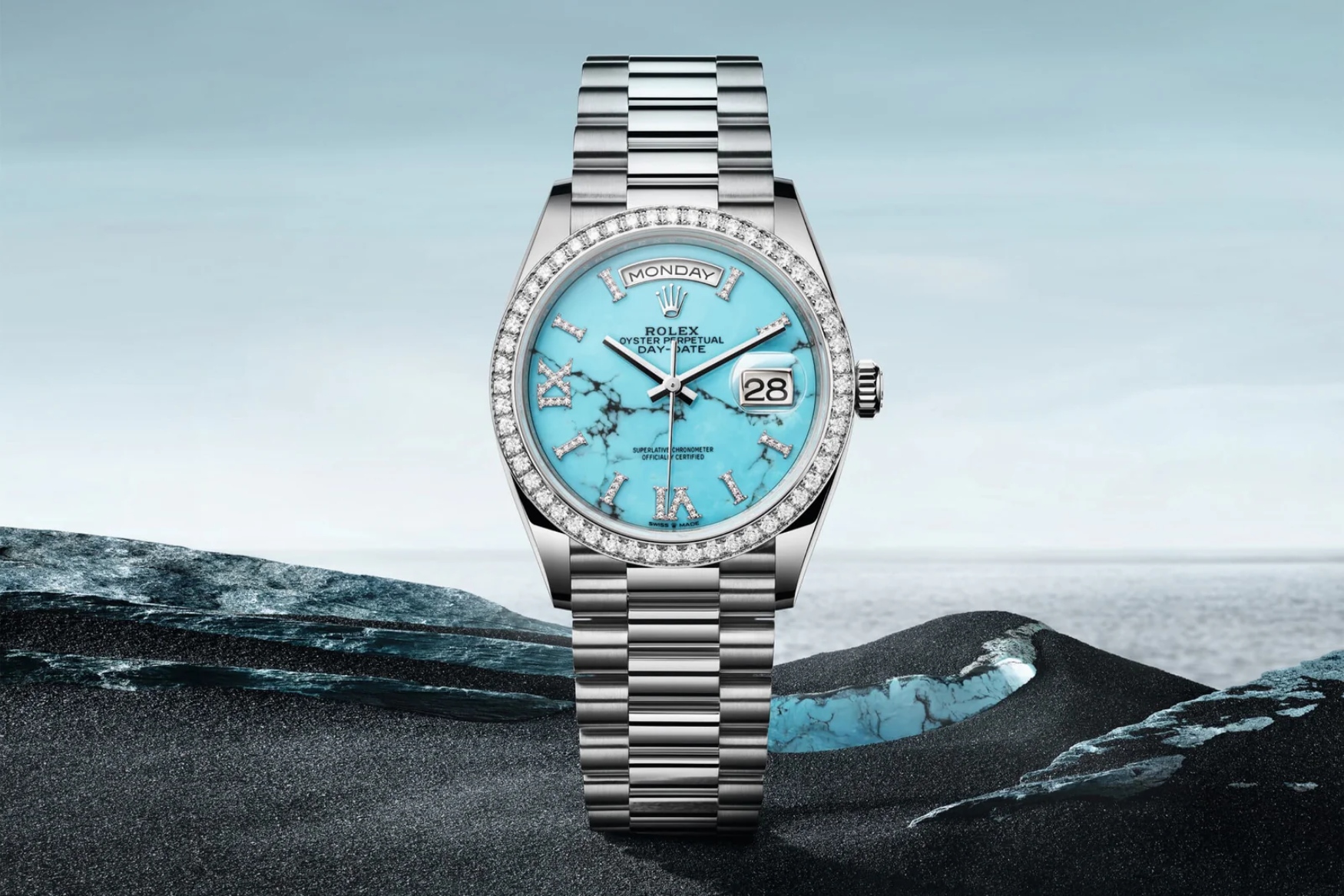 rolex day date turquise dial