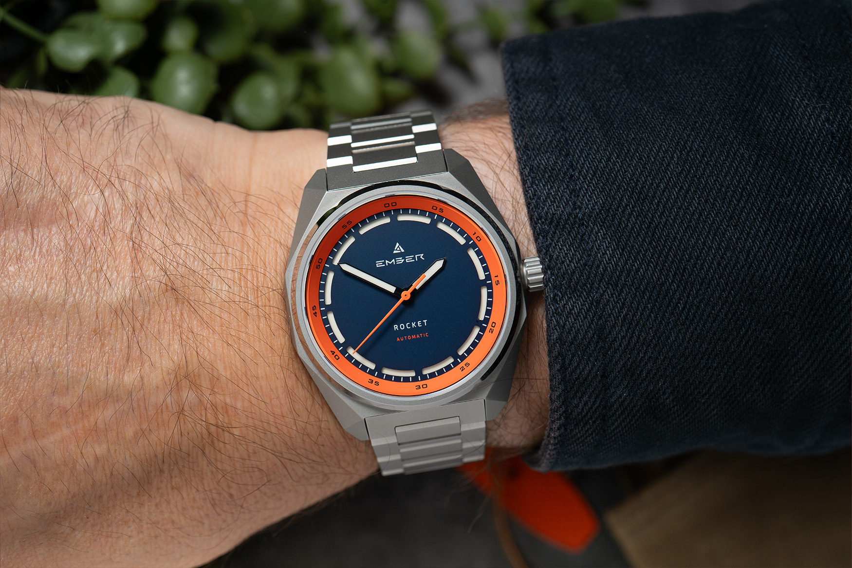 Ember Rocket Blue Orange Bracelet Wrist