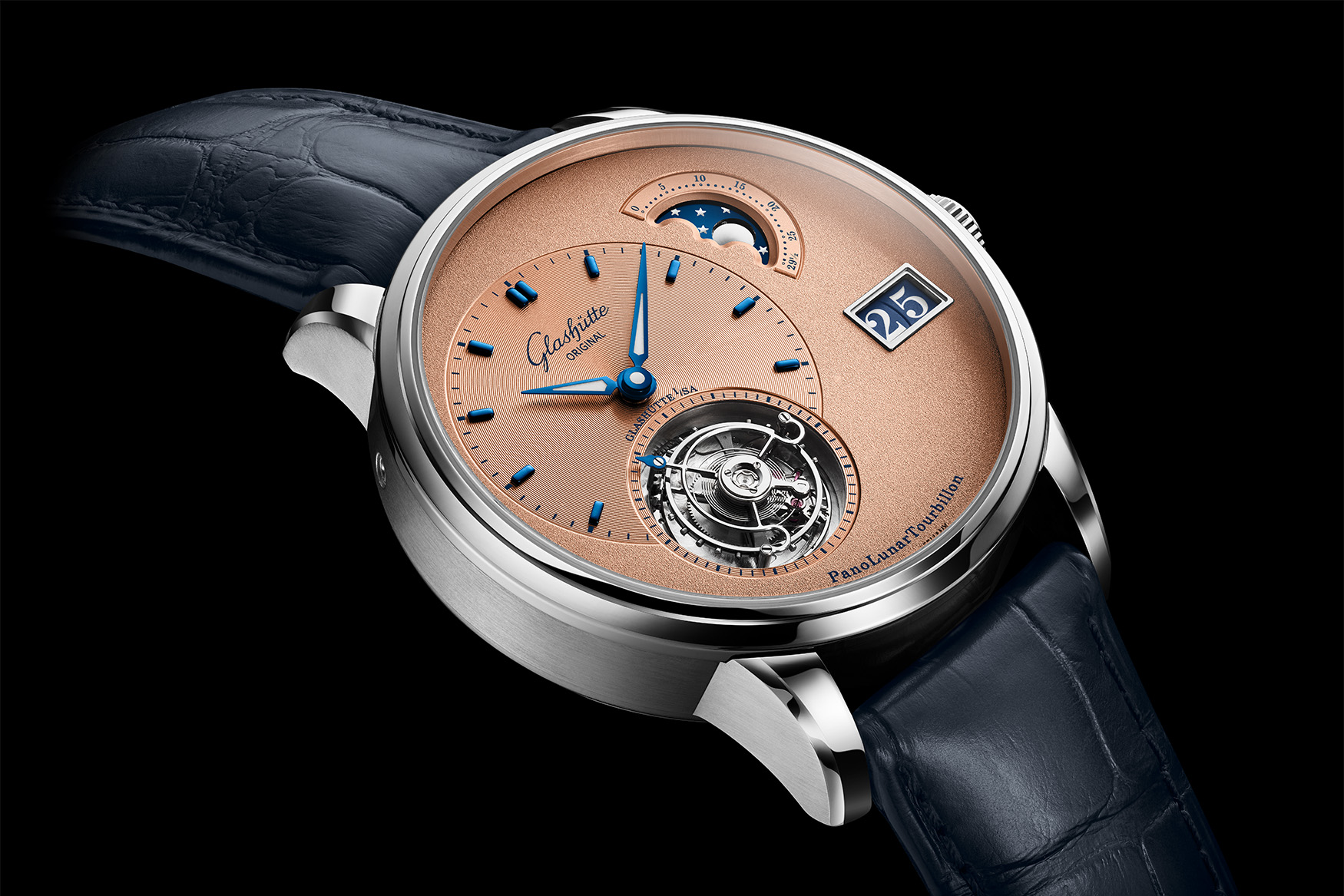 Glashütte original Panolunartourbillon Platinum side