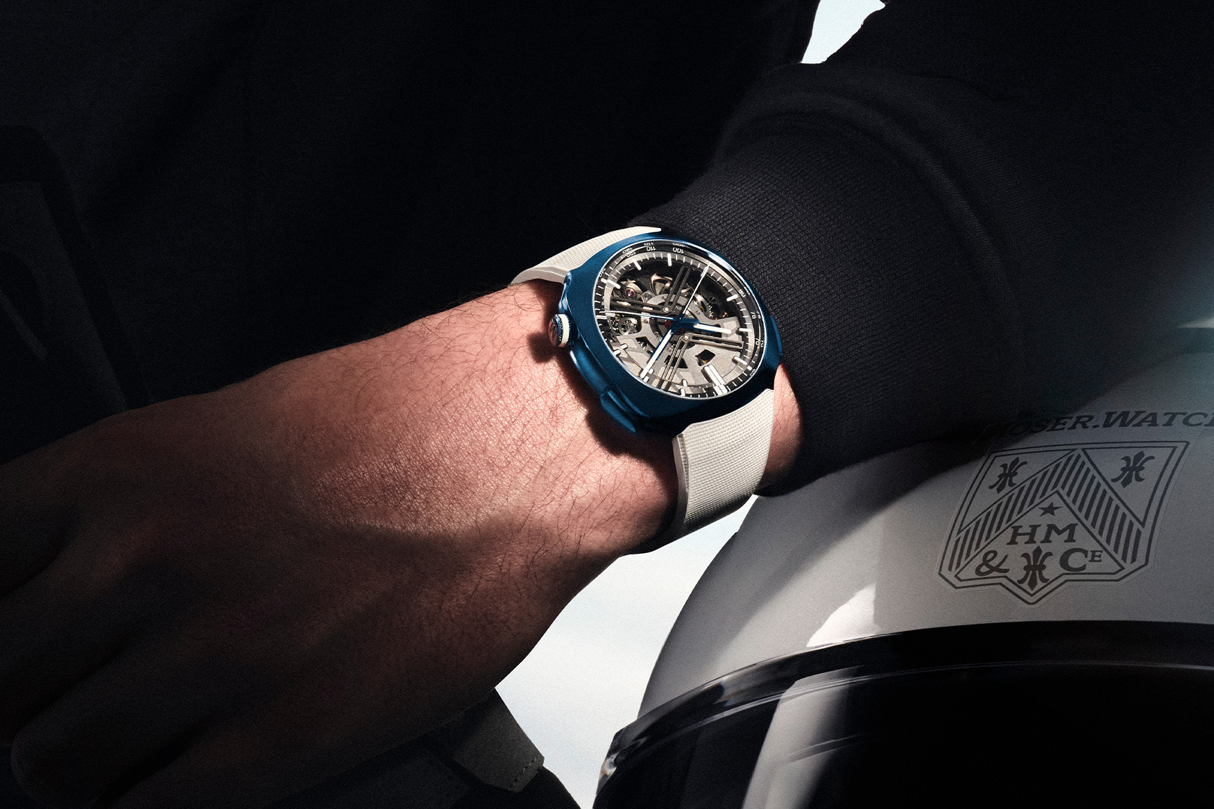 H Moser Alpine Streamliner wrist2