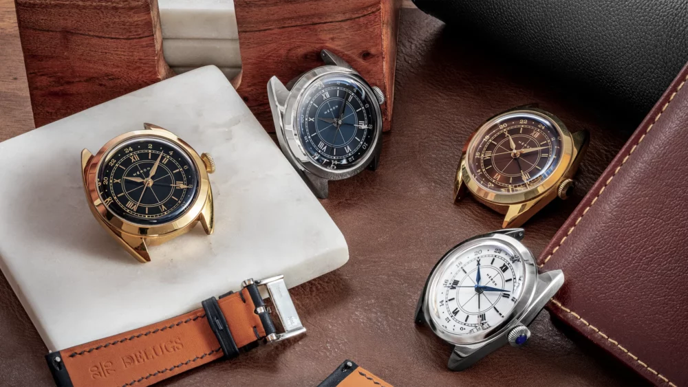 Héron brings a welcome complication to the vintage-inspried dress watch with their Mirabel GMT