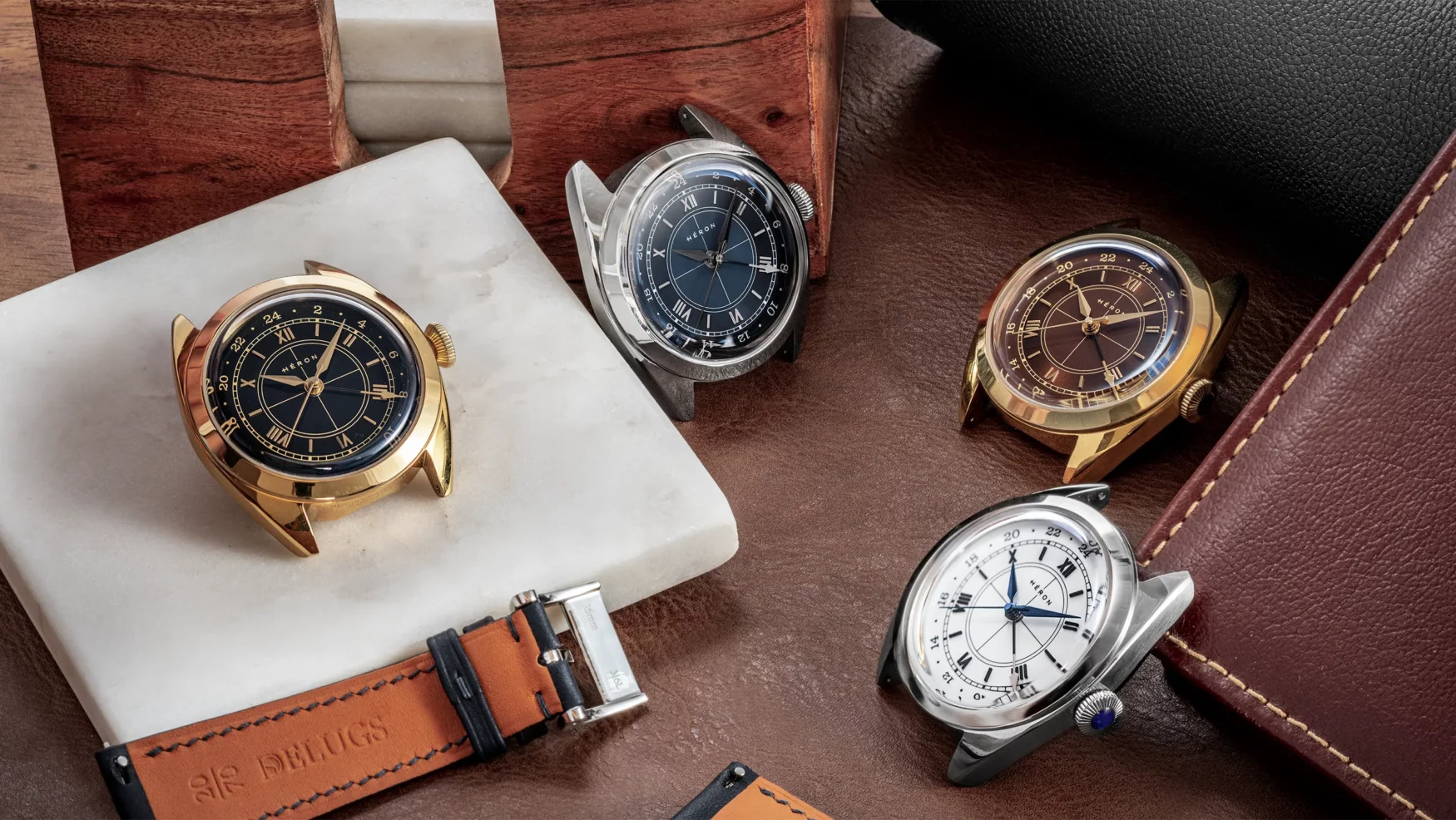 Héron brings a welcome complication to the vintage-inspried dress watch with their Mirabel GMT