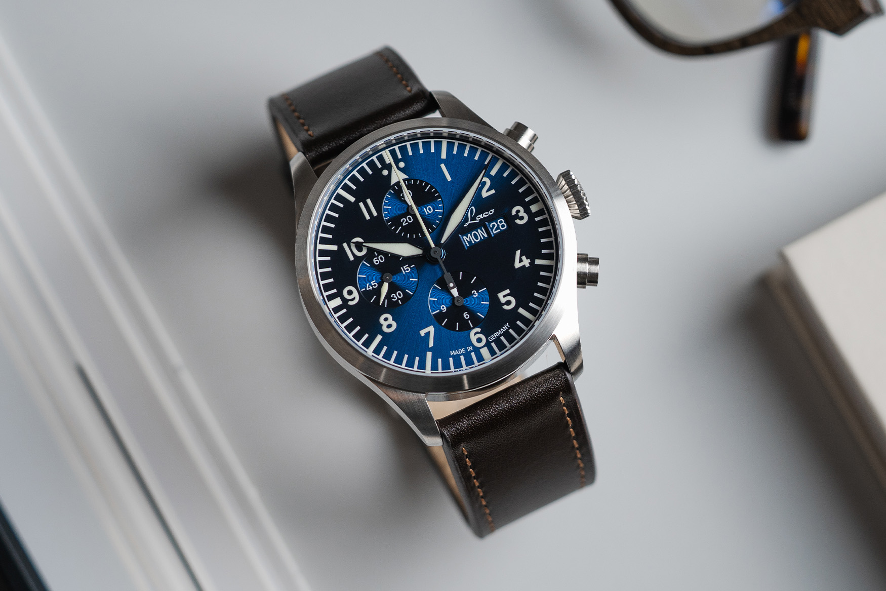 Laco kiel 2 blau leather