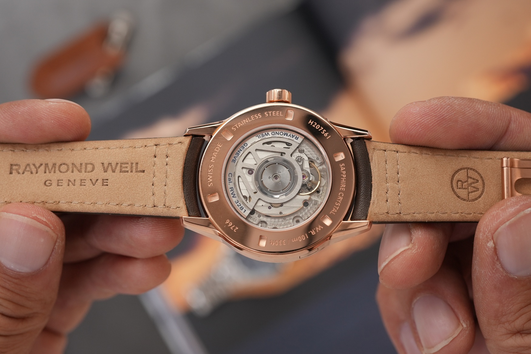 Raymond Weil Freelancer Complete Calendar Gold Caseback