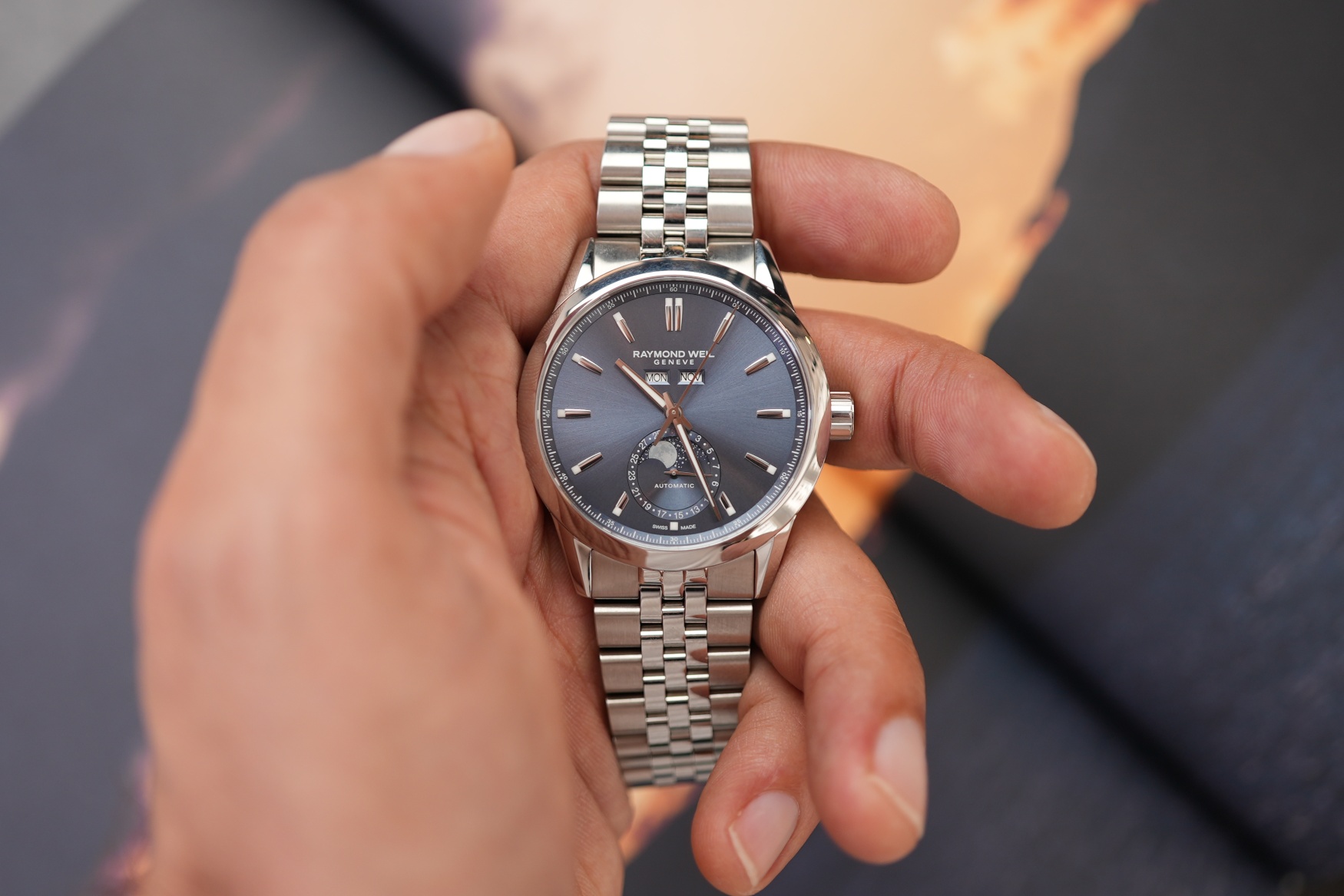 Raymond Weil Freelancer perfect calendar steel in your hand