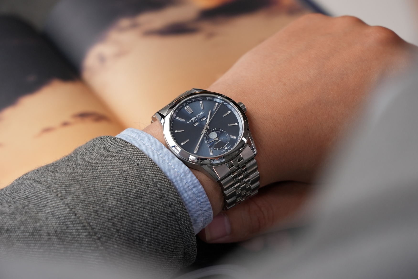 Raymond Weil Freelancer Complete calendar steel on your wrist