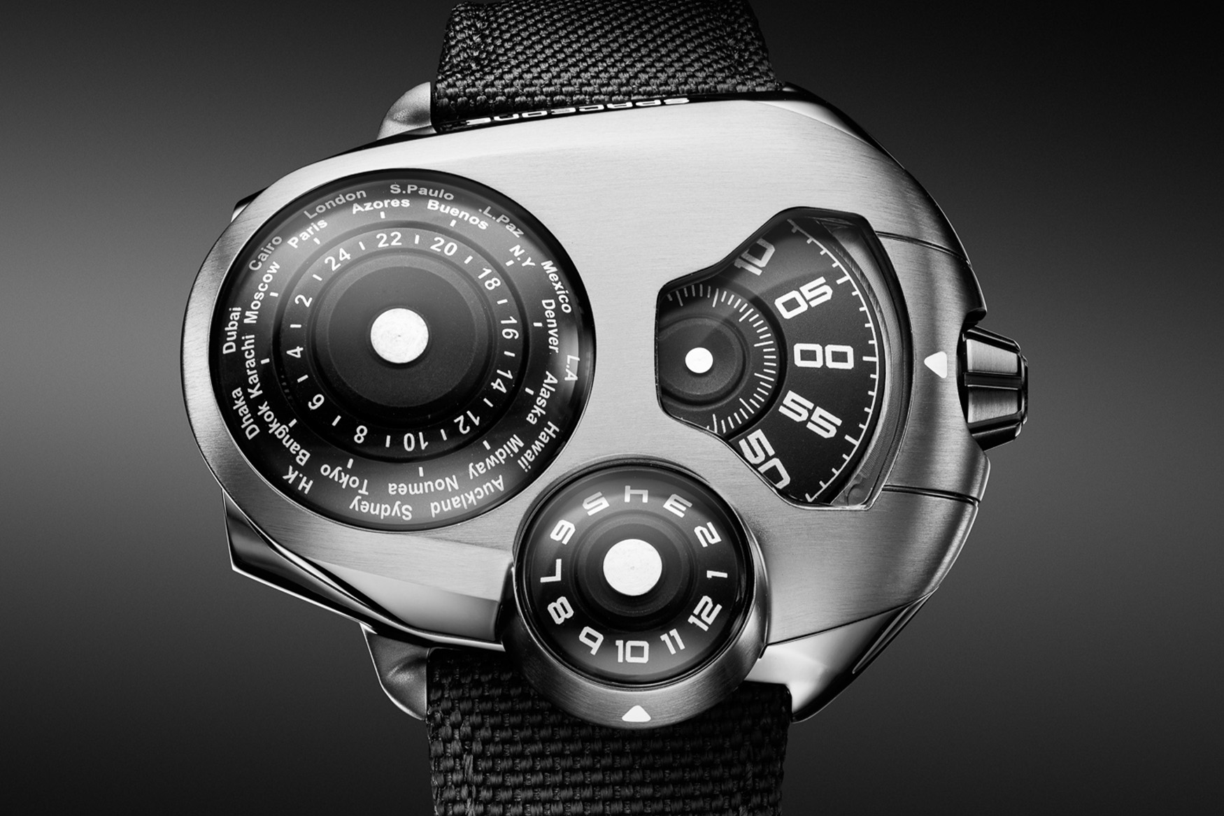 SpaceOne Worldtimer dials