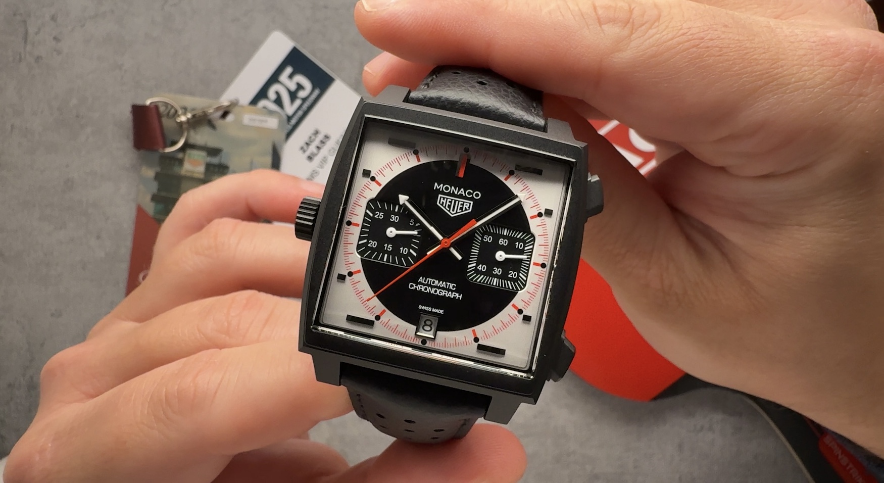 Tags Heuer Monaco Chronograph Stopwatch Dial