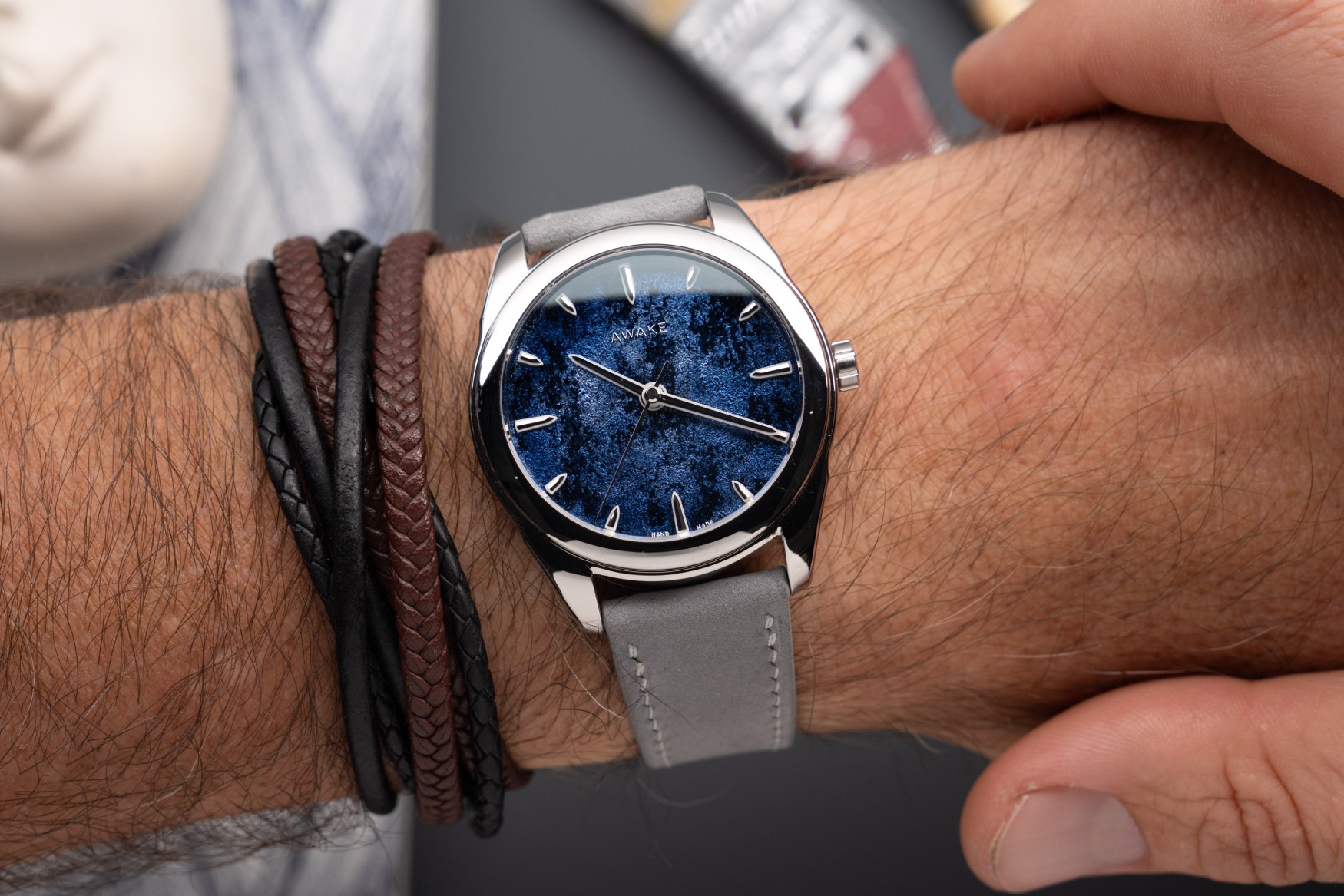 awake son mai frosted leaf wrist