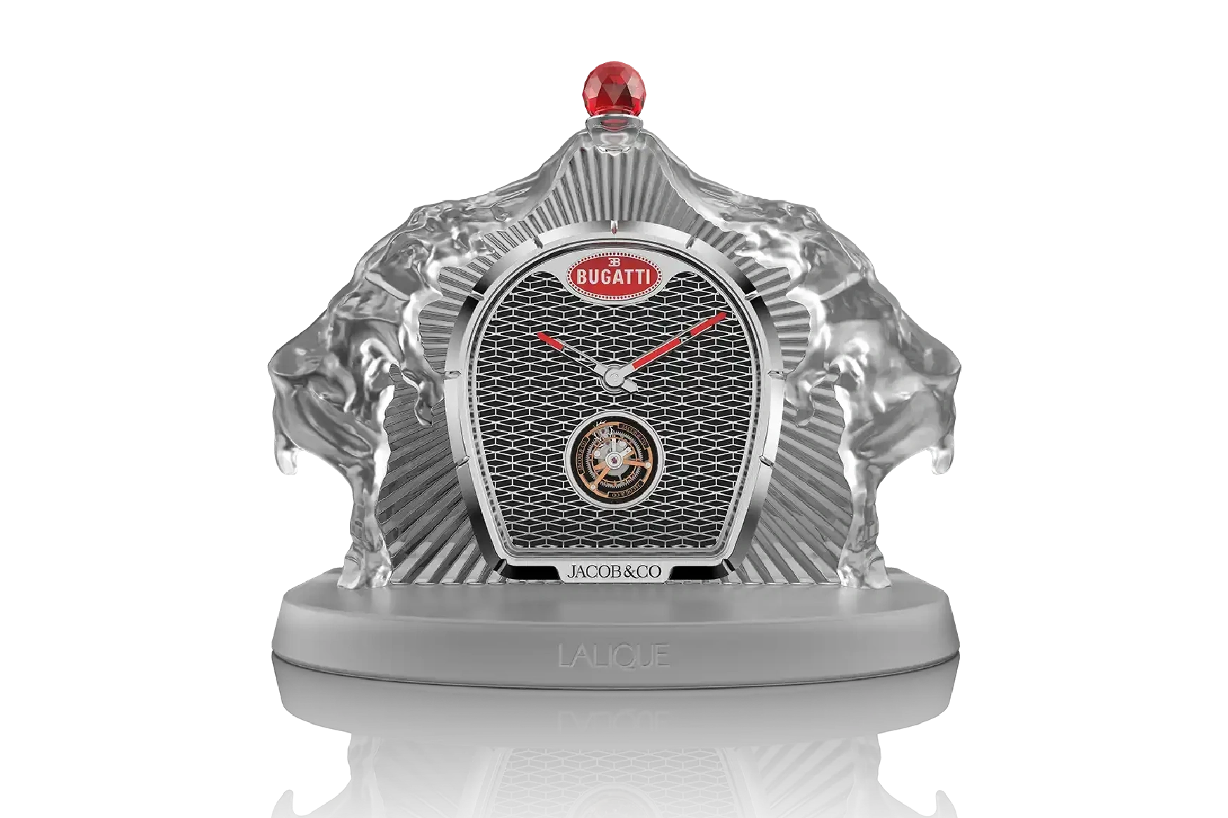 bugatti lalique jacob table clock