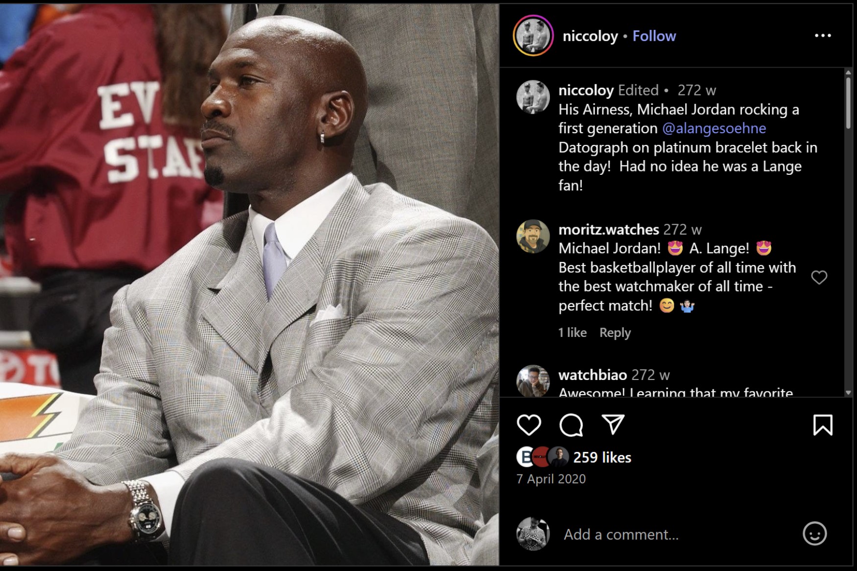 michael jordan lange datograph
