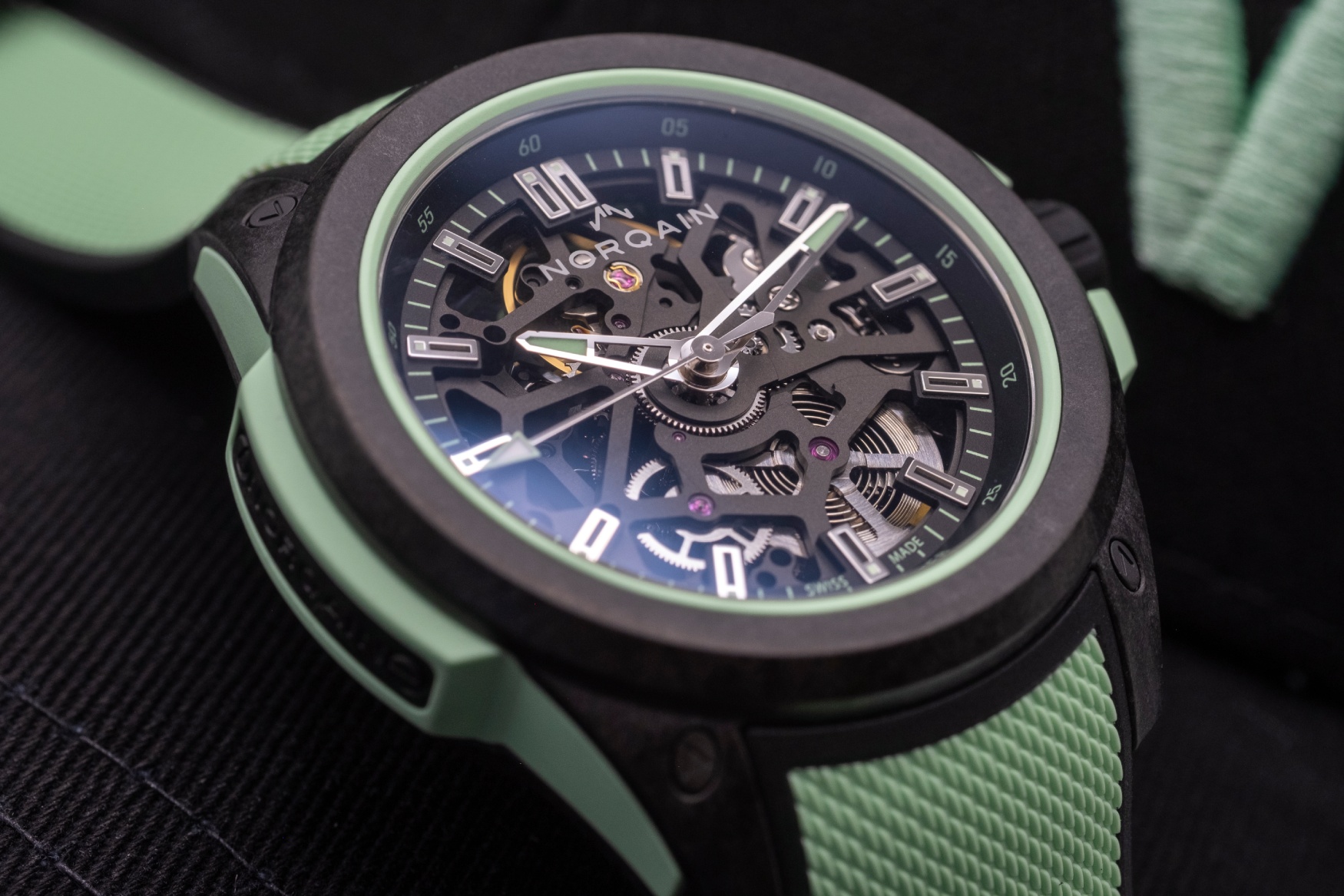 norqain wild one 39mm dial close up