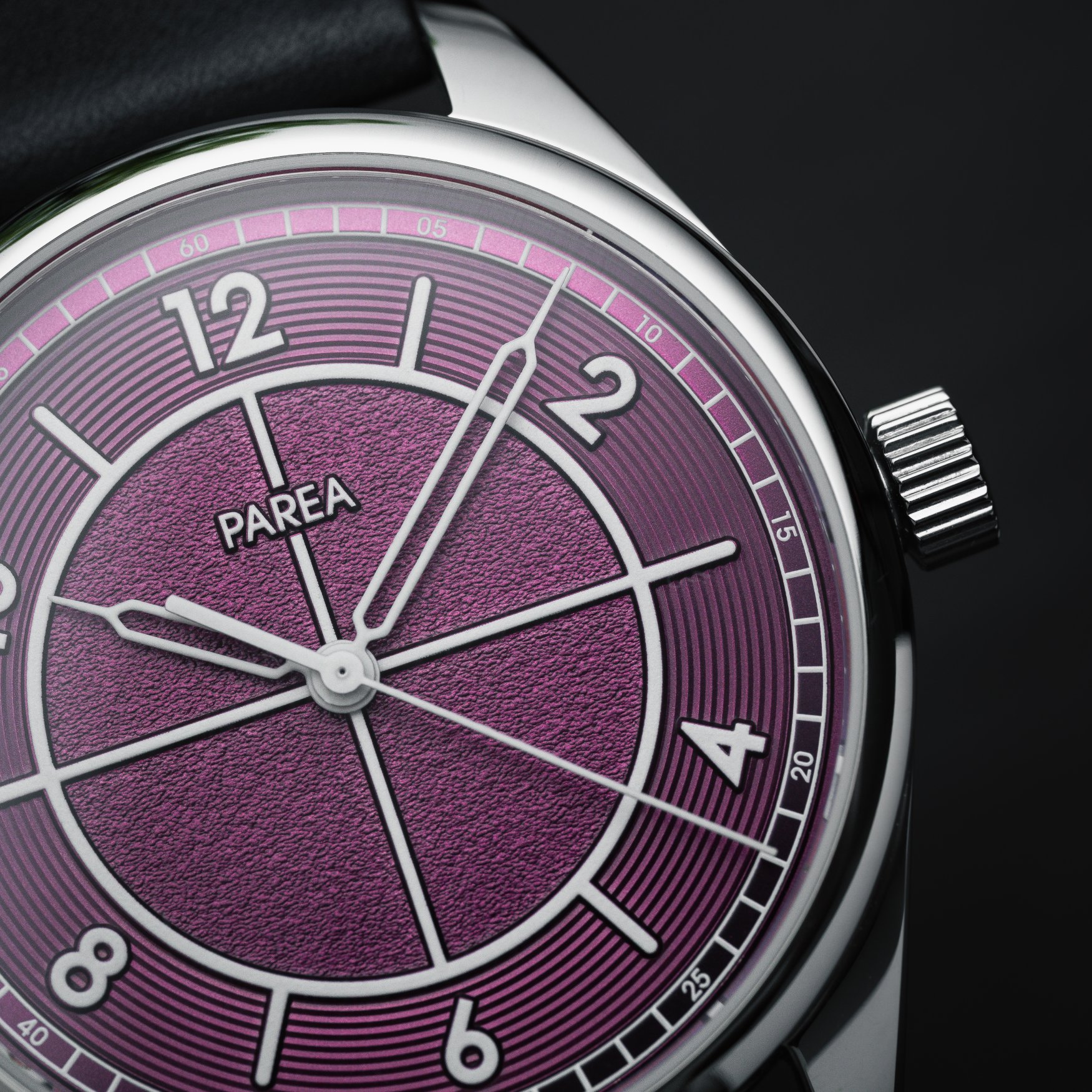parea sector purple dial close up