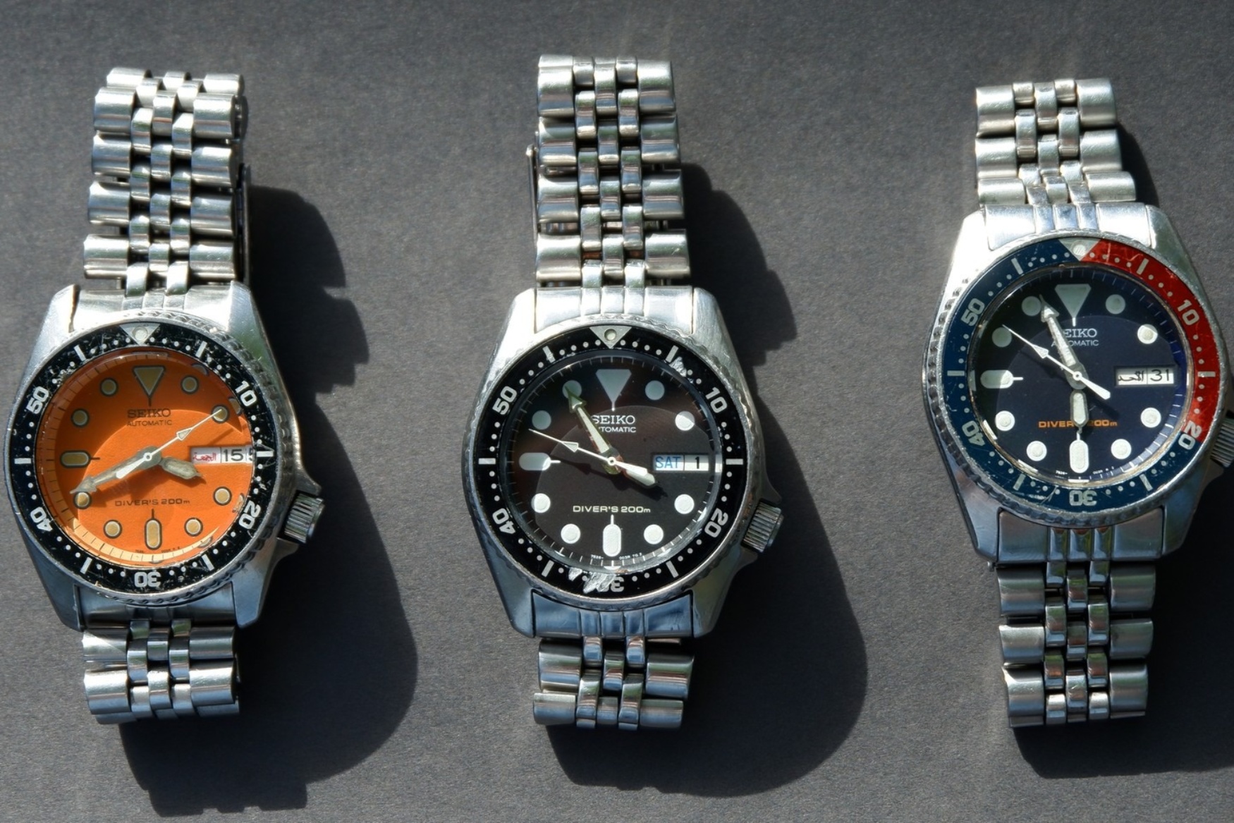 seiko skx 37mm trio