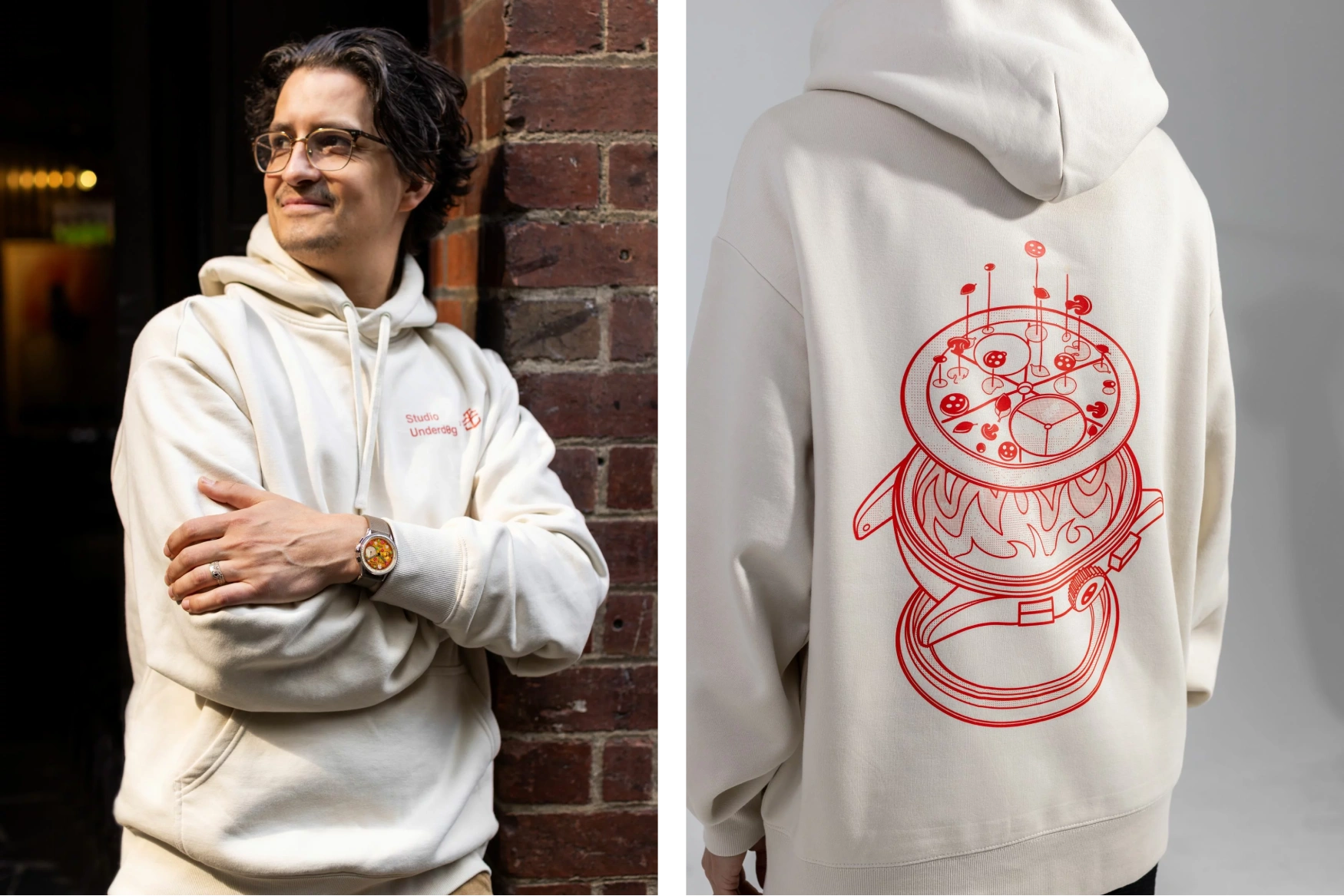 studio underd0g time tide hand delivered hoodie