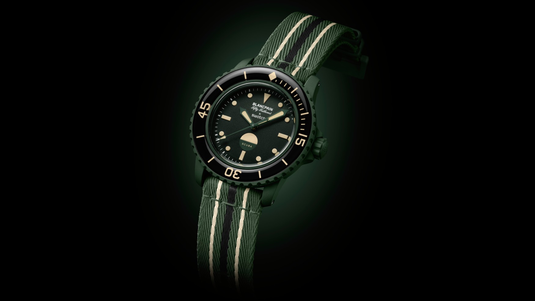 GREEN ABYSS: Bioceramic Scuba Fifty Fathoms Collection