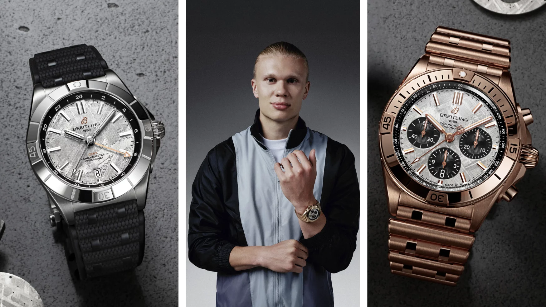 Breitling goes for the back of the net with a new Chronomat collaboration with football superstar Erling Haaland