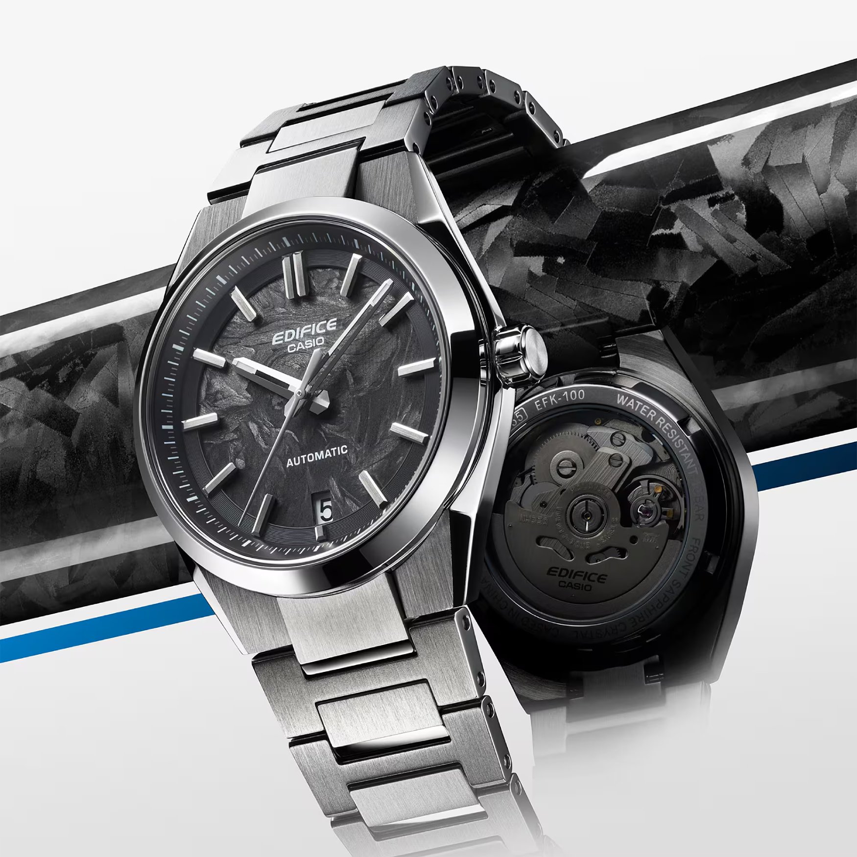 Casio EFK 100CD 1A Forged Carbon 2