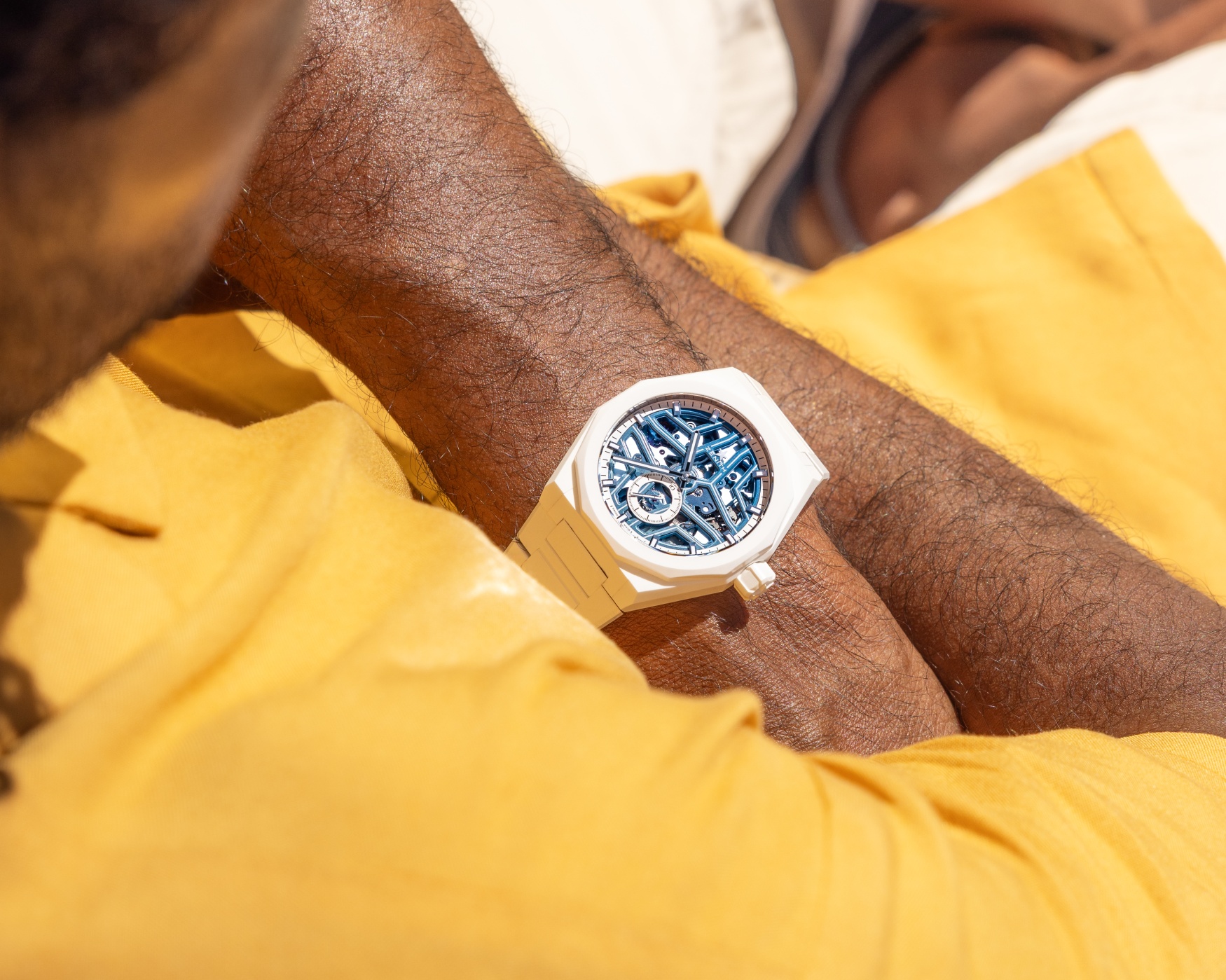 zenith time tide defy skyline skeleton white surfer ceramic 17
