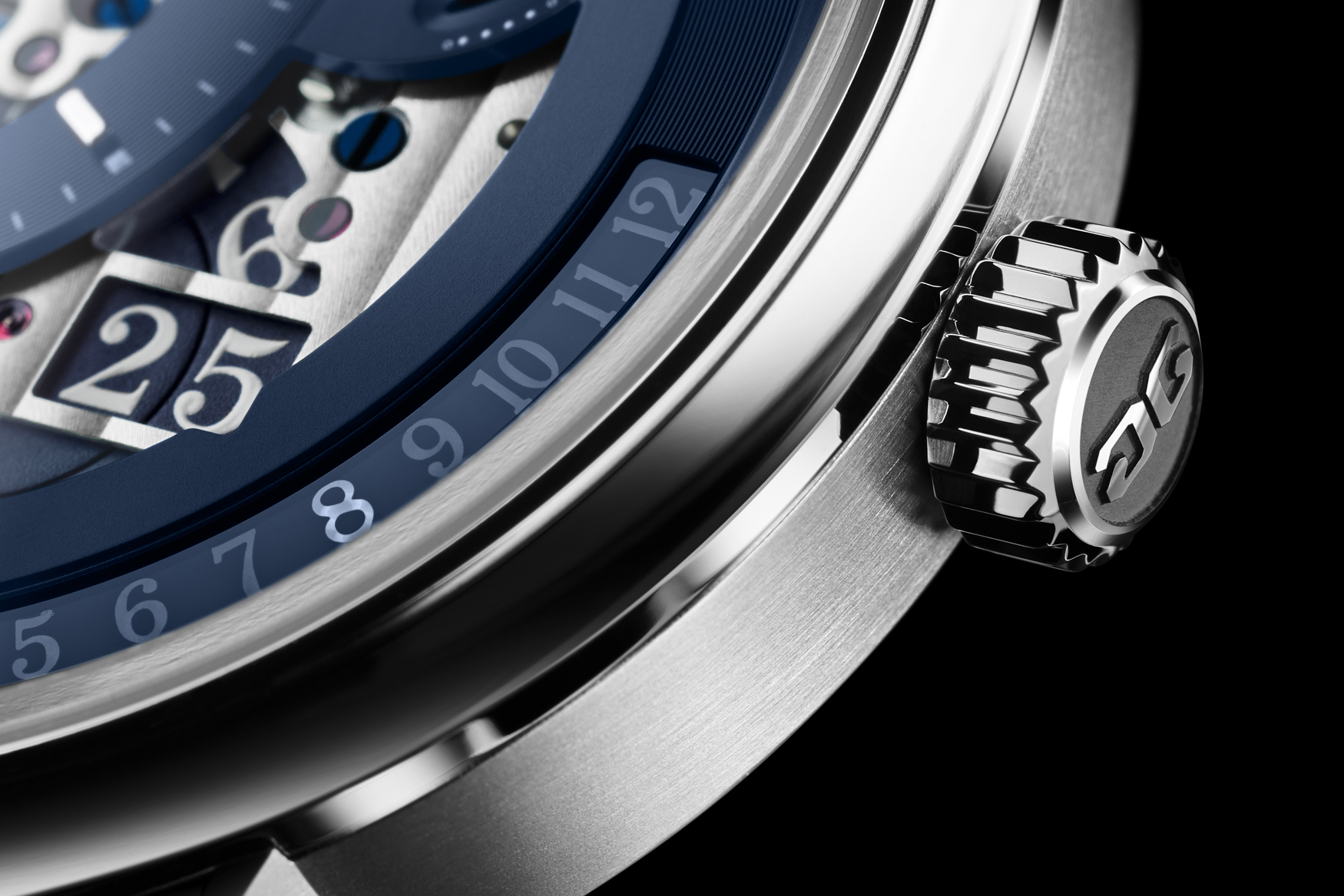 Glashütte original Panomatic Calendar dial close-up 3