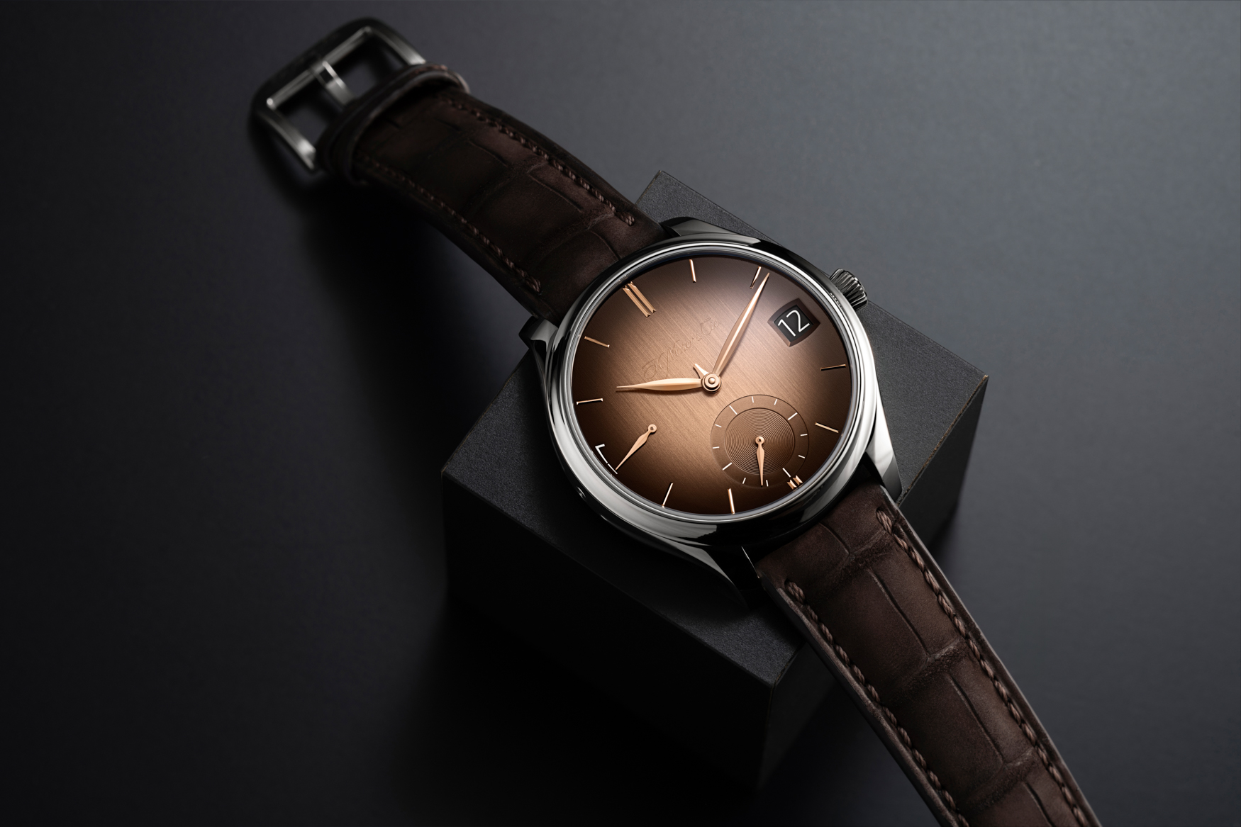 H Moser & cie endeavor lasting calendar smoked salmon lifestyle