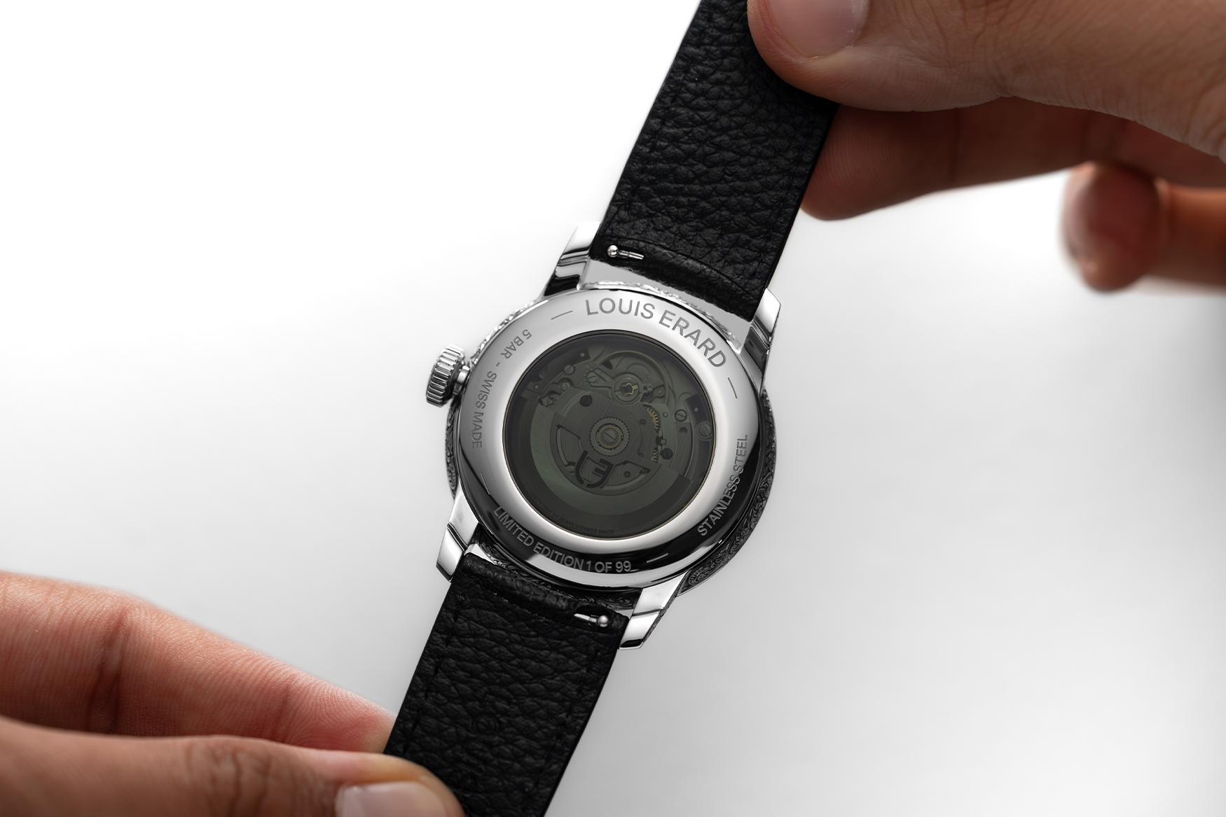 Louis Erard Gravy Main Movement Case Back