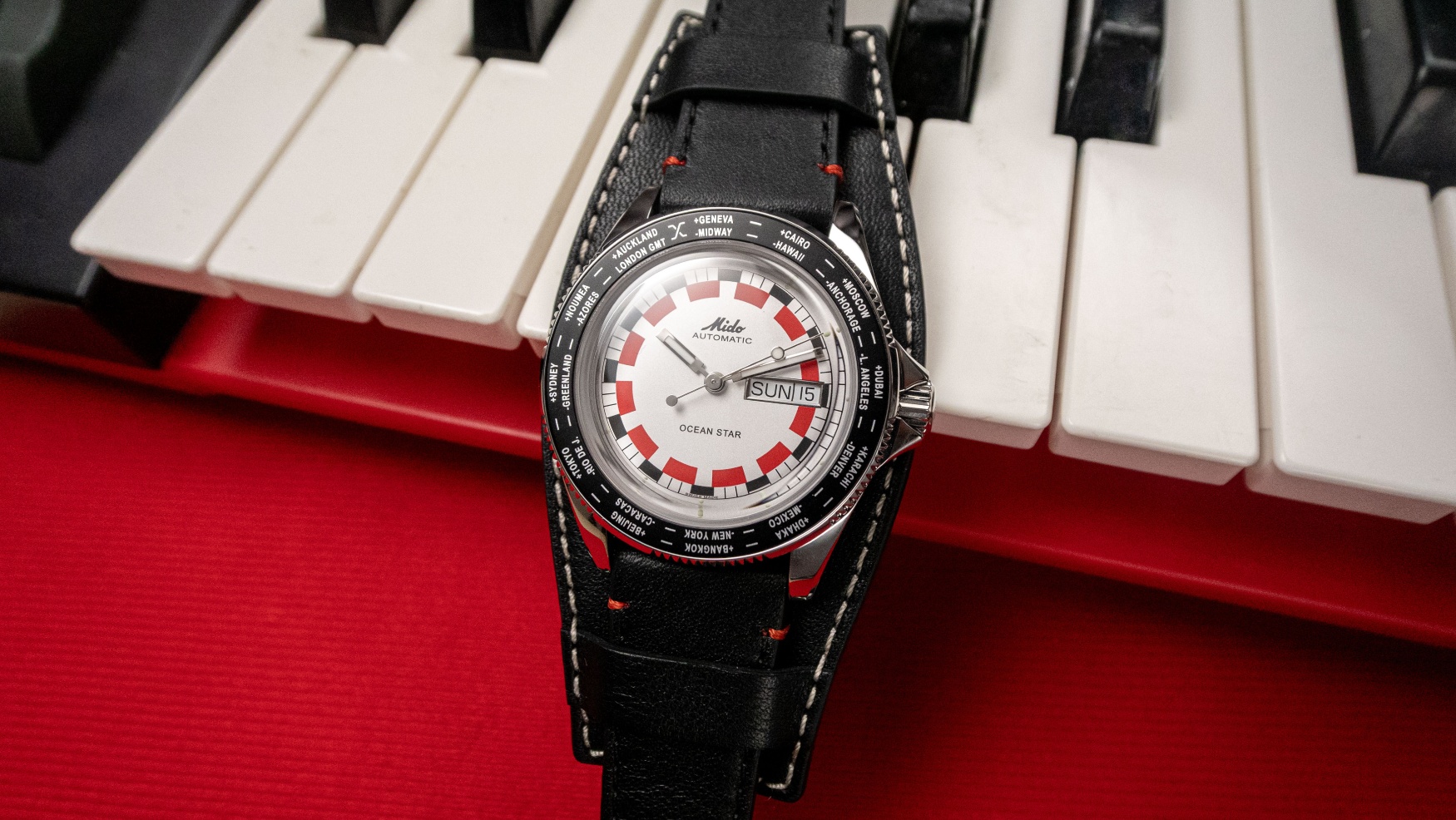 Mido goes retro with the adventurous, vintage-inspired Ocean Star Worldtimer