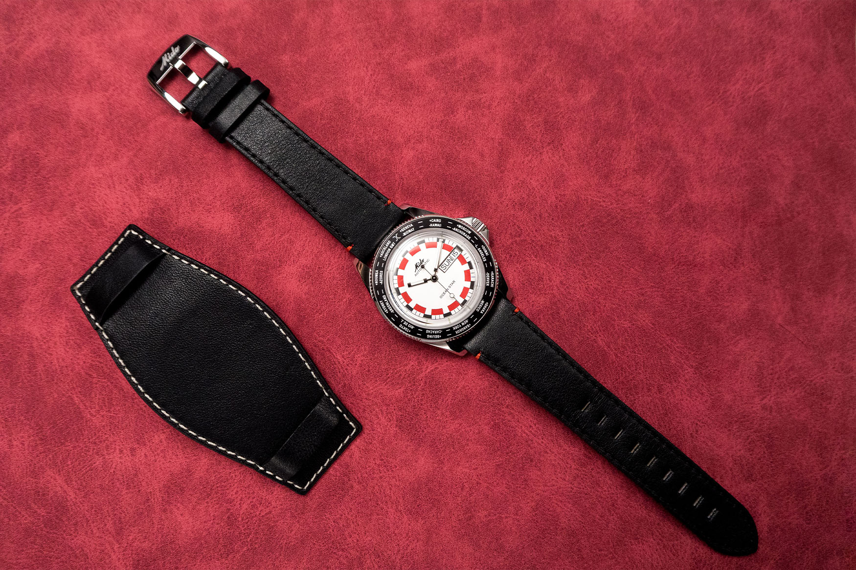 Mid Ocean Star World Timer Strap