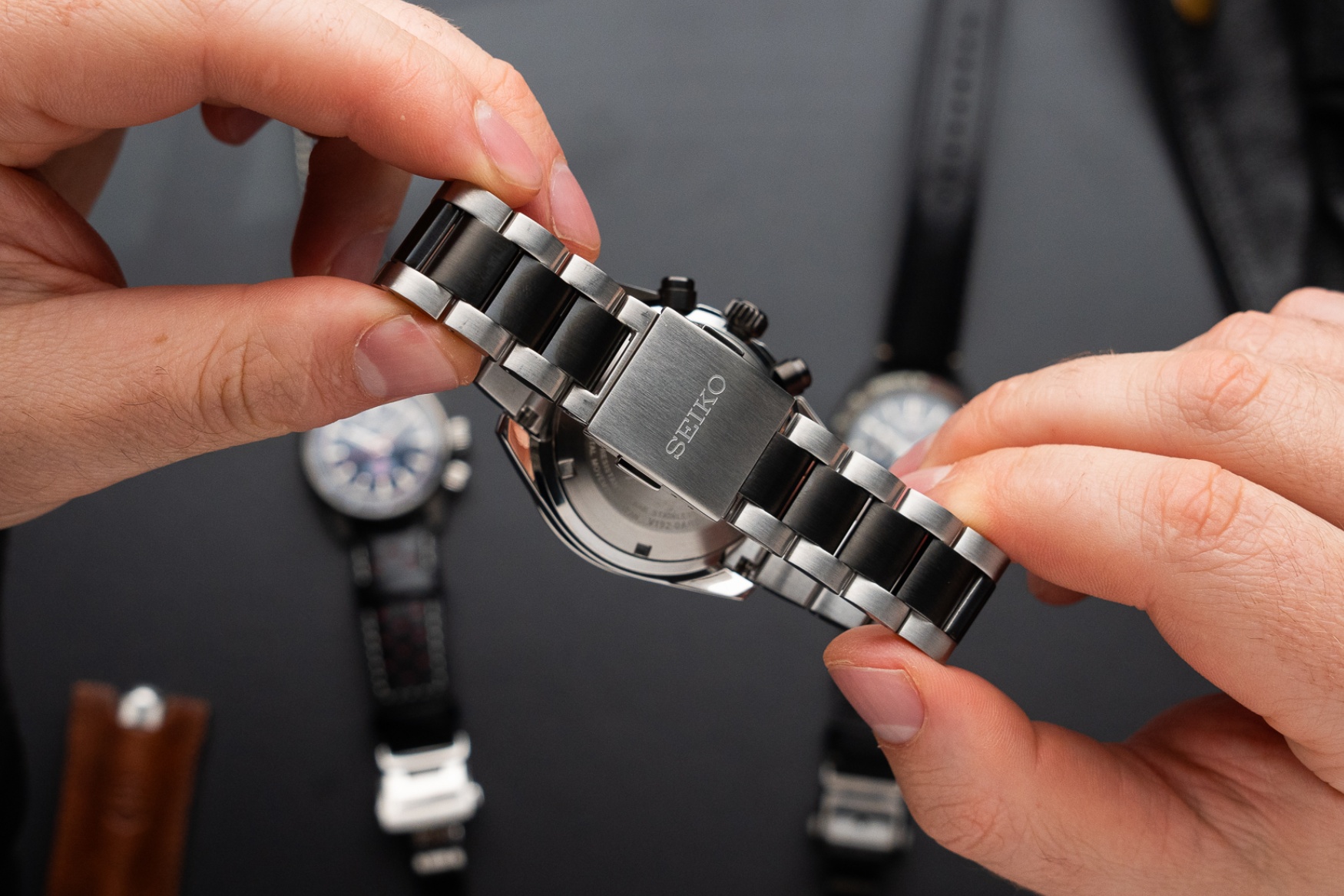 Seiko Prospex Speedtimer Solar Chronograph Datsun 240Z Limited Edition SSC957 bracelet