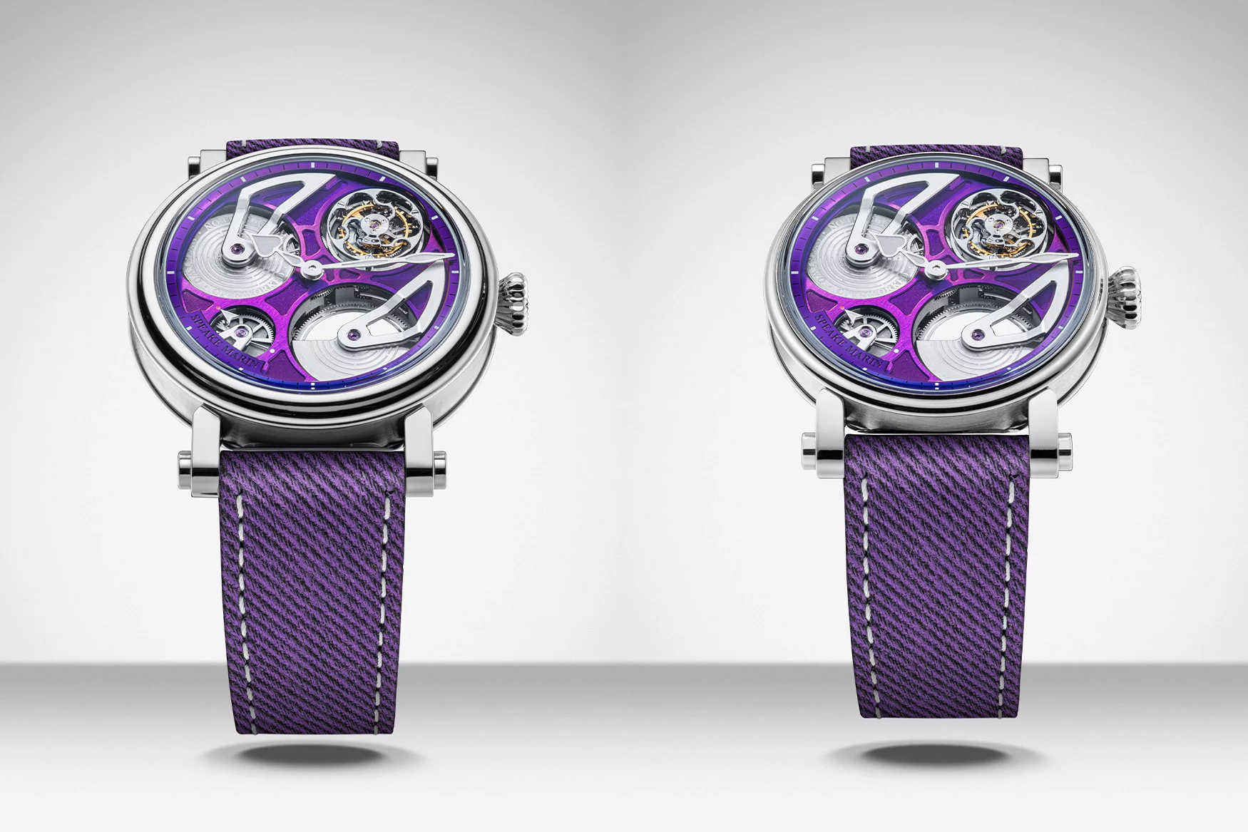 Speake-Marin One & Two Openworked Tourbillon Purple Hour | INTRODUCING
