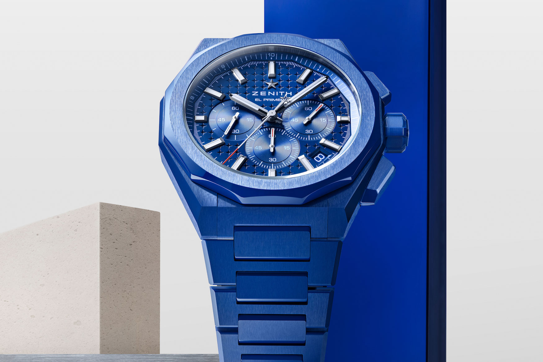 Zenith handles the Skyline Chronograph 160th Blue Ceramic 1 4
