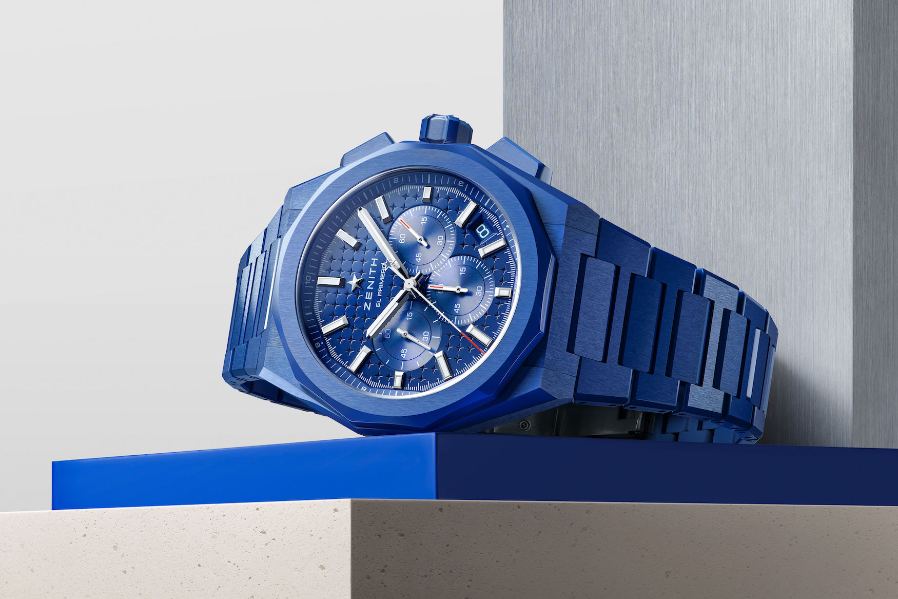 Zenith handles the Skyline Chronograph 160th Blue Ceramic 1 6