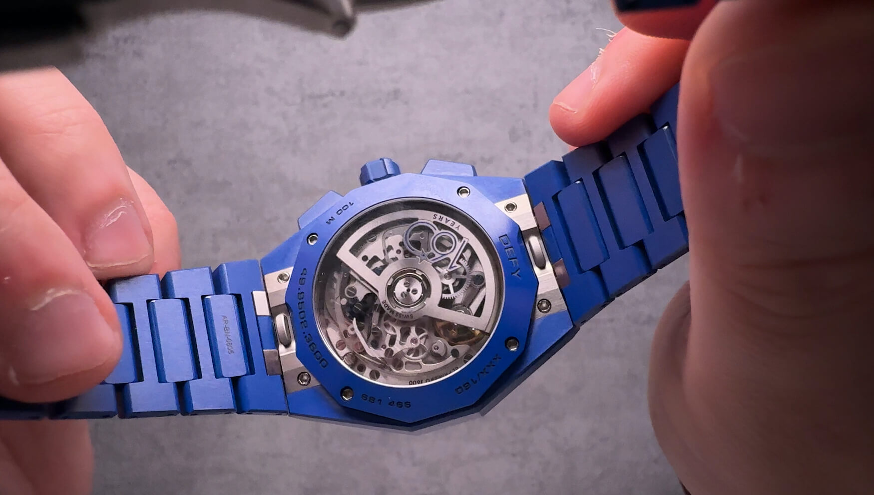 Zenith handles the Skyline Chronograph 160th Blue Ceramic 5