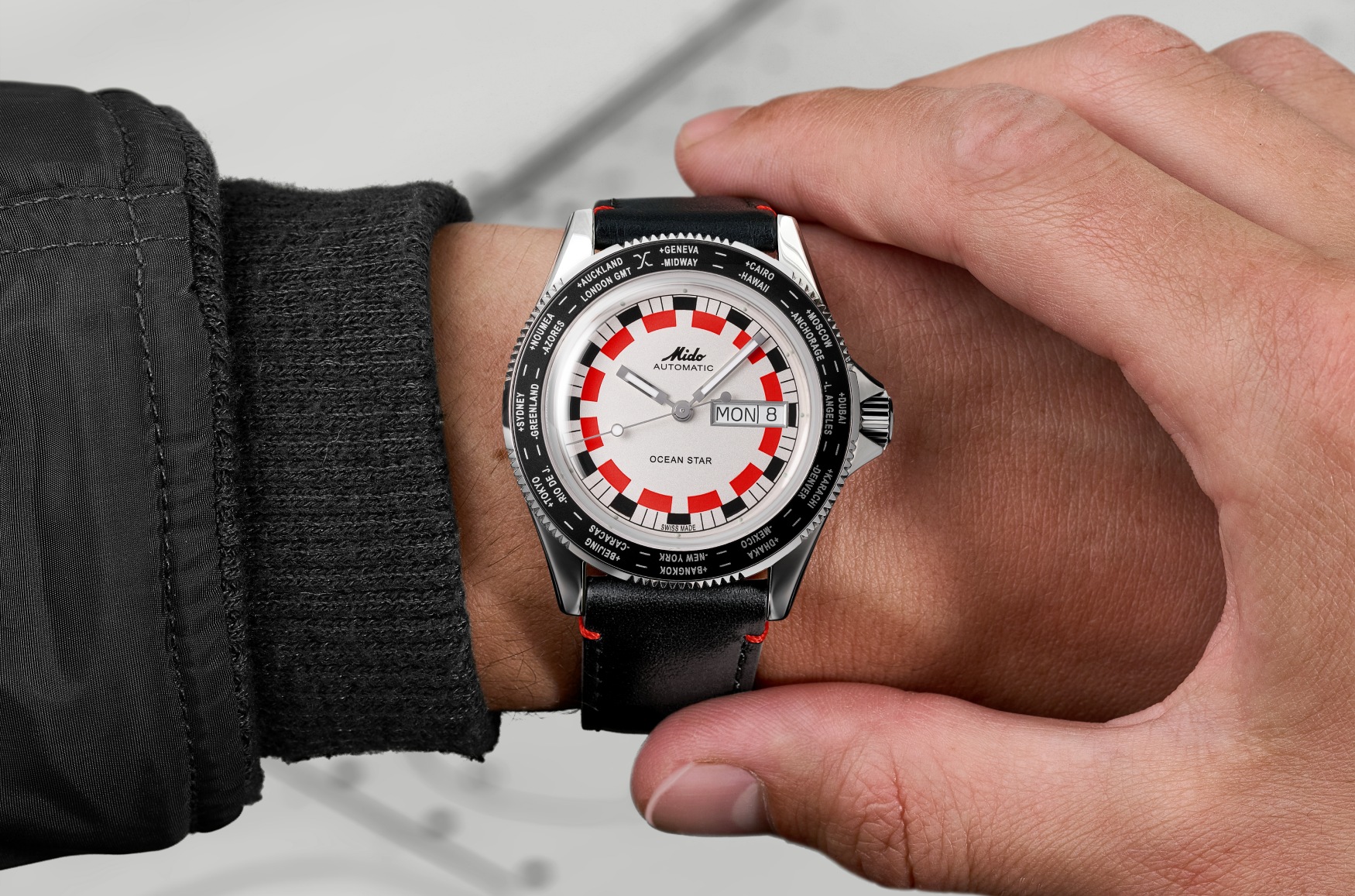 mido ocean star worldtimer