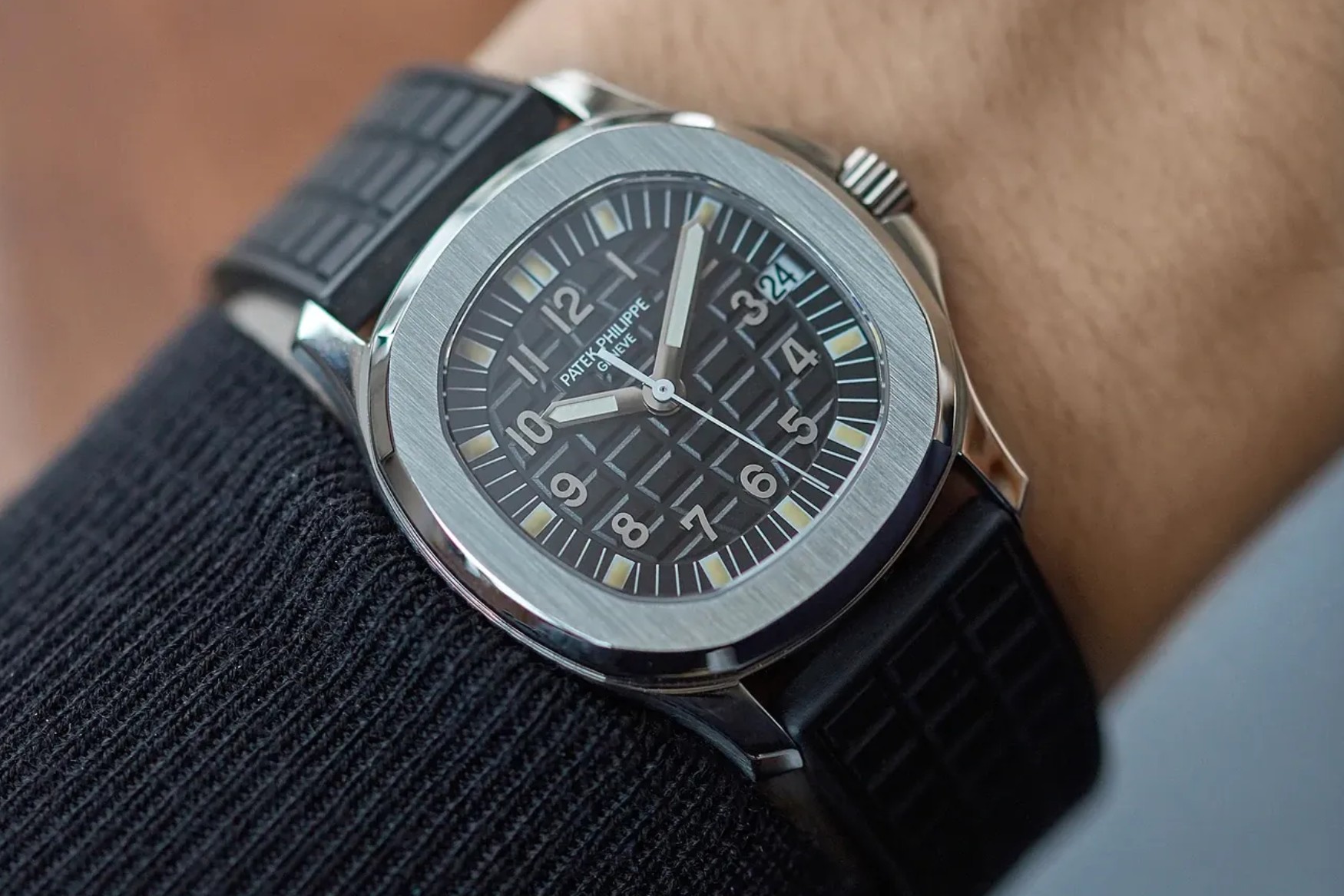 Patek Philippe Aquanaut 5066 on the wrist