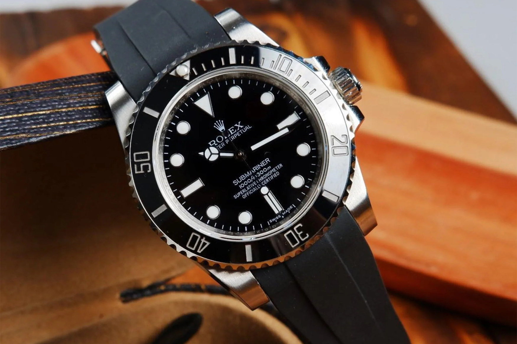 rolex submariner helvetus rubber strap