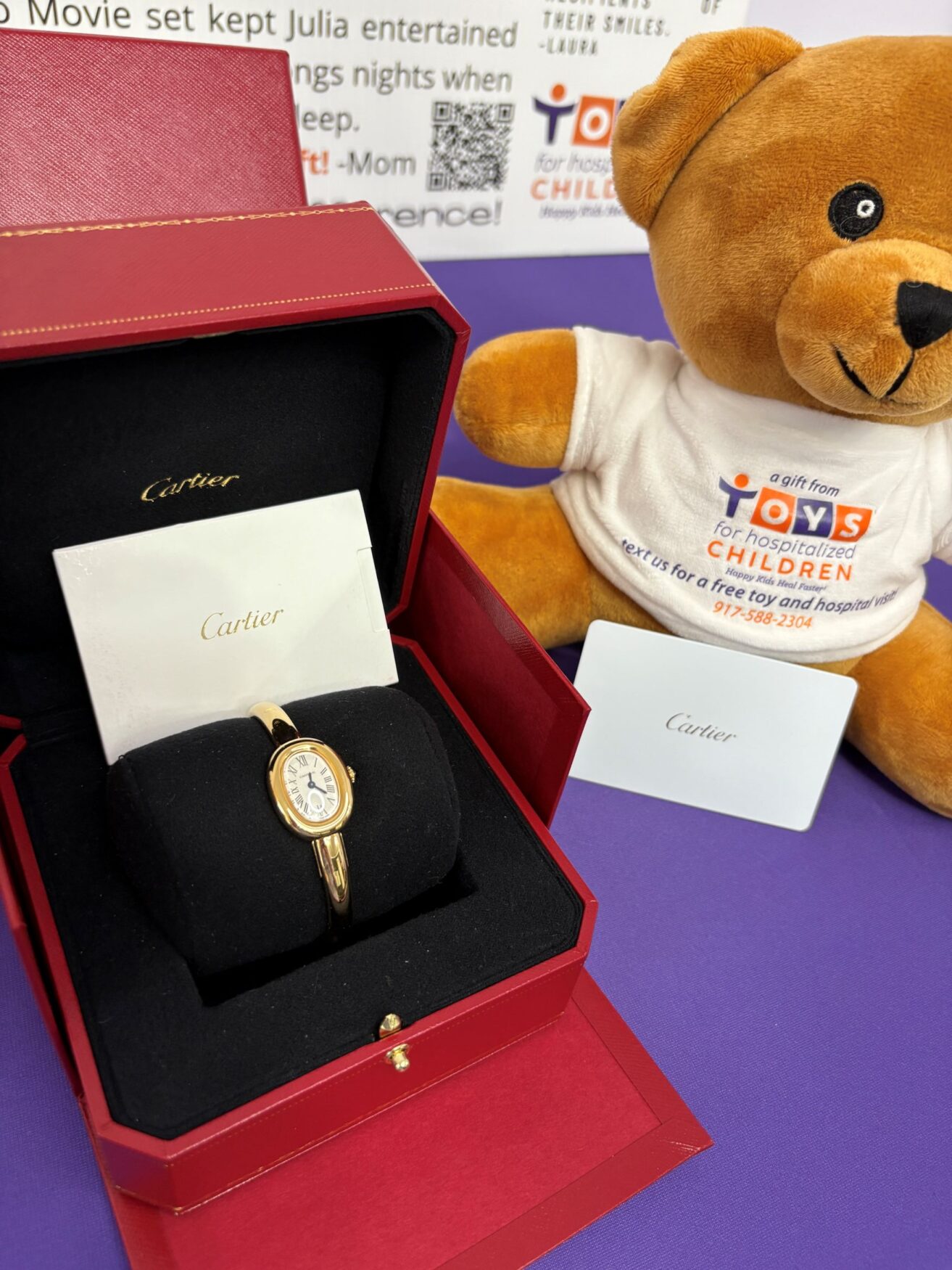toys for hospitalised children auction 2025 cartier