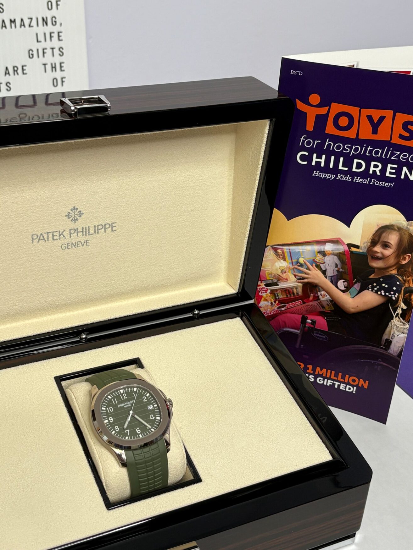toys for hospitalised children auction 2025 patek