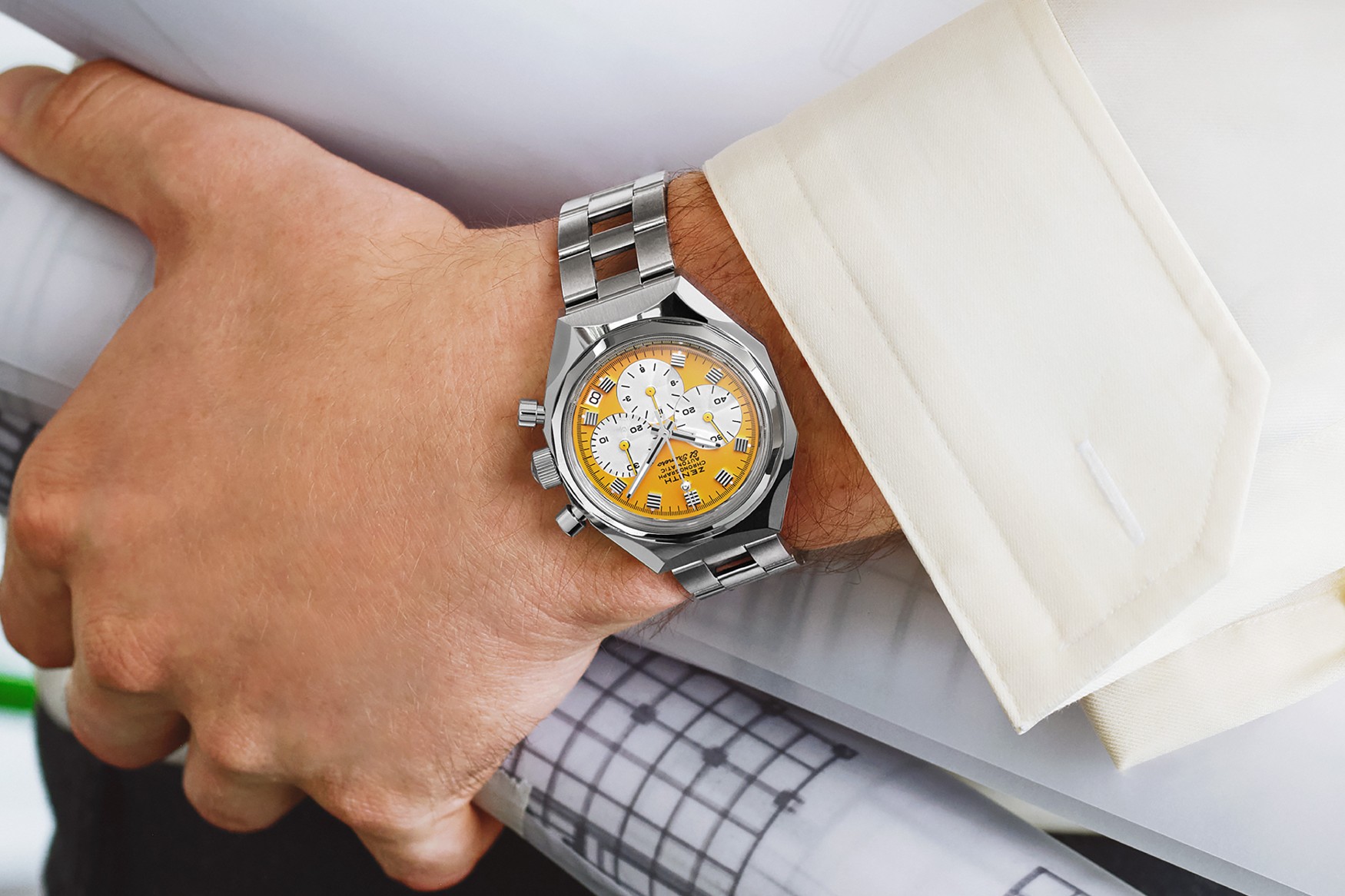 Zenith ignores Chronograph USM Yellow Wrist