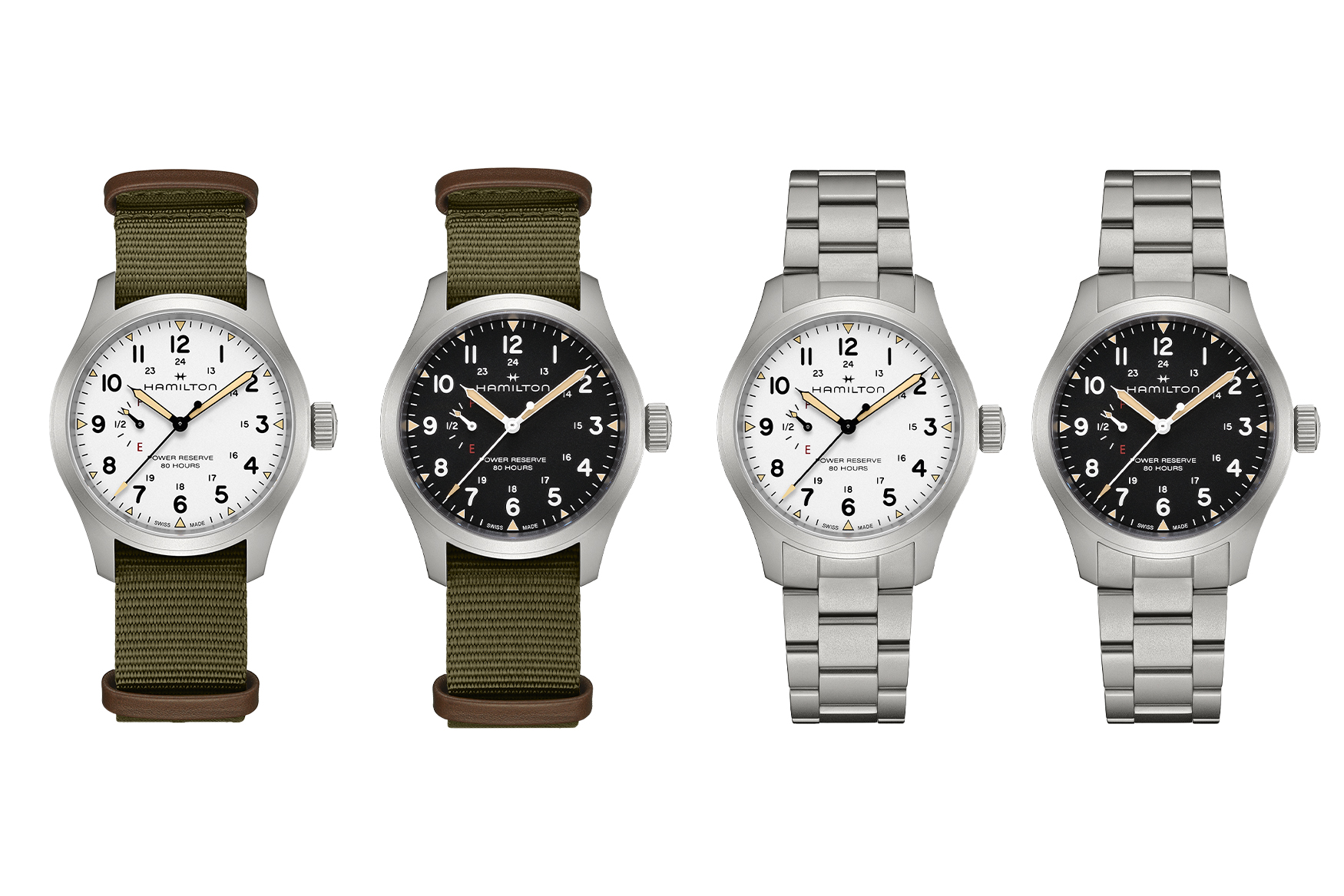 Khaki field power reserve dial range
