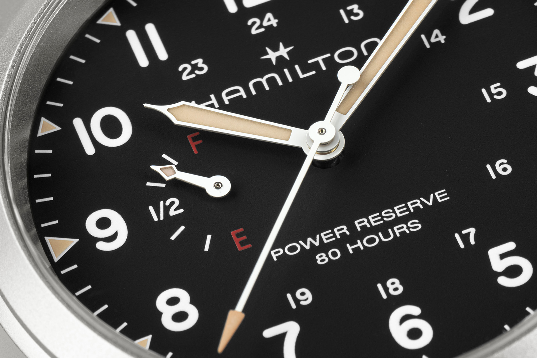 Khaki field power reserve dial