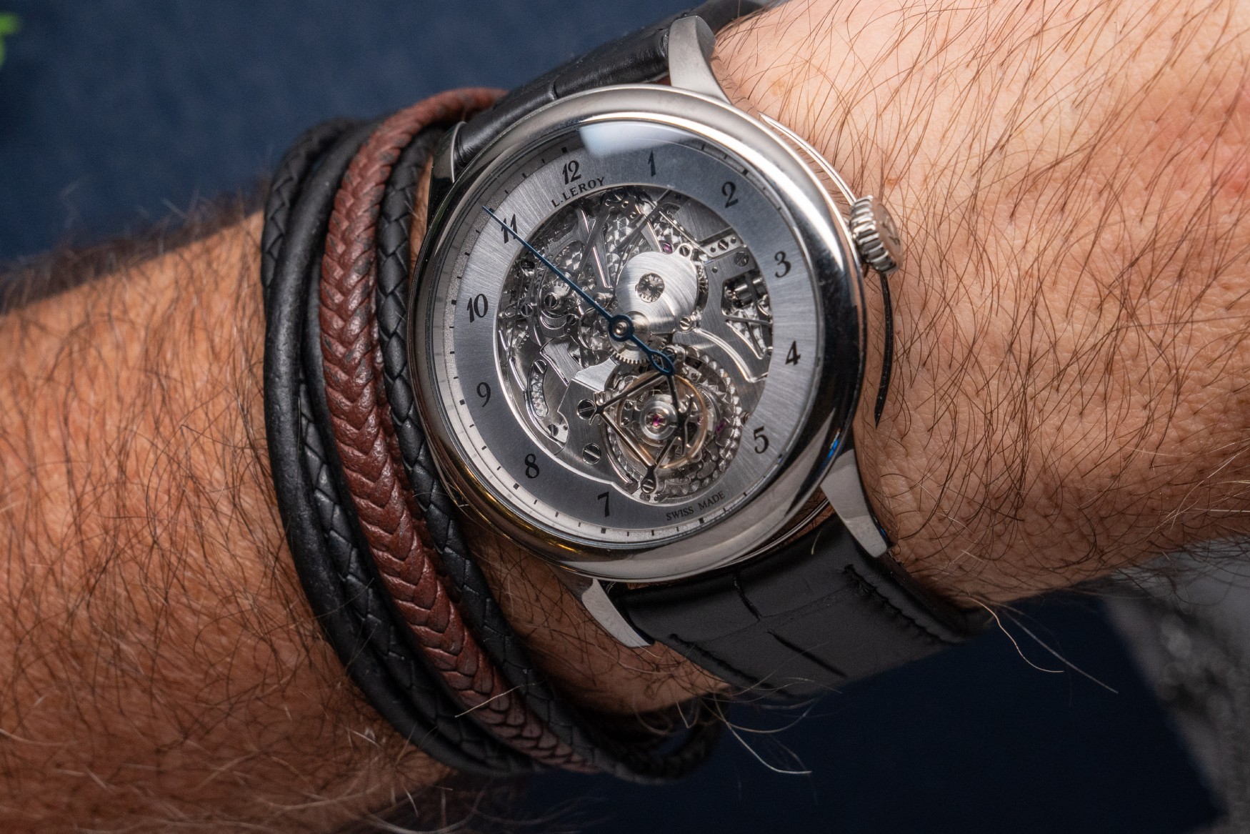 L LEROY OSMIOR BAL DU TEMPS ON WRIST