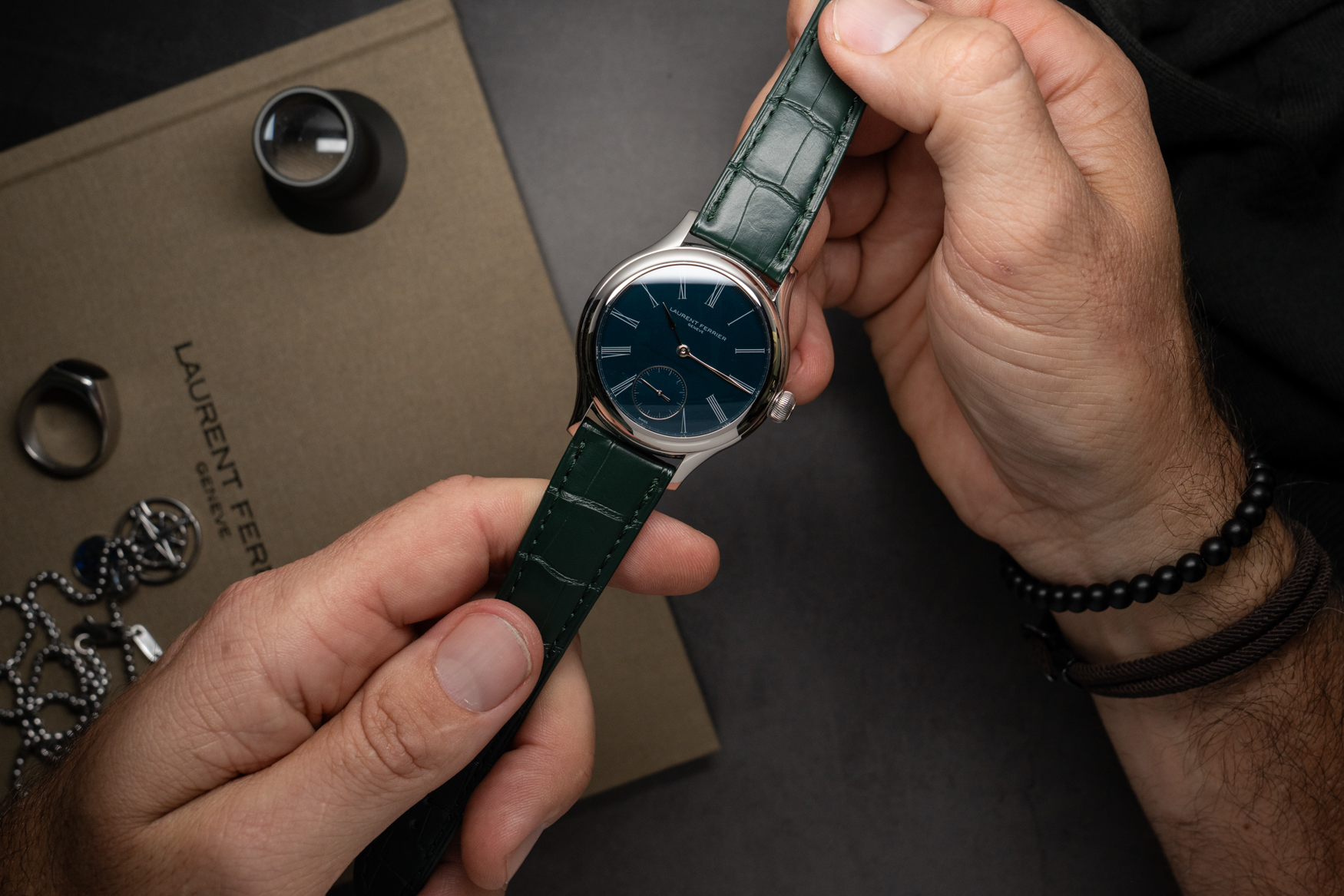 Laurent Ferrier Classic Tourbillon Teal Serie Atelier Profile 2