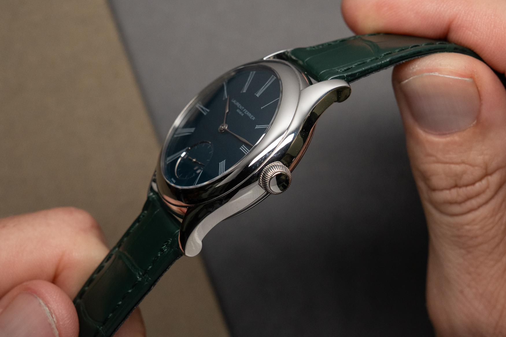 Laurent Ferrier Classic Tourbillon Teal Serie Atelier Profile 3
