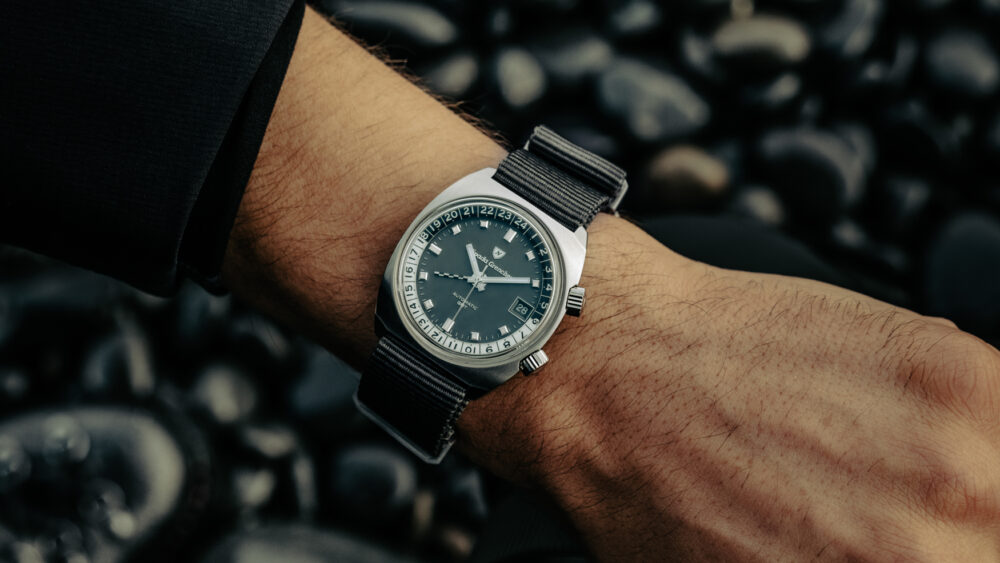 Nivada Grenchen’s Antarctic GMT returns in a 36mm Hodinkee limited edition