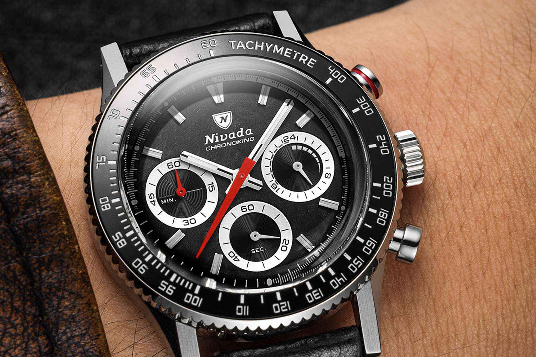 Nivada Granchen Chronoking Racing Black Wrist1
