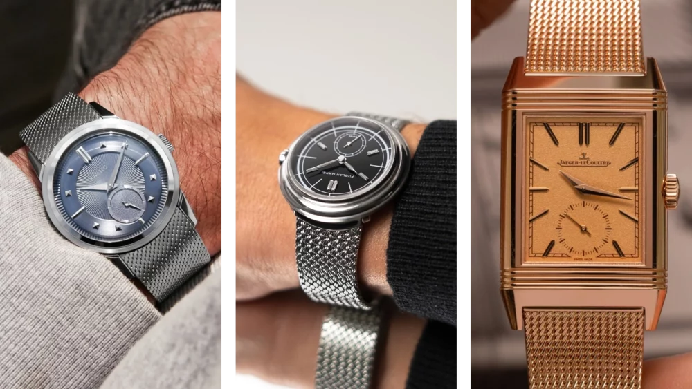 The watches making the most of mesh bracelets, a century-old art