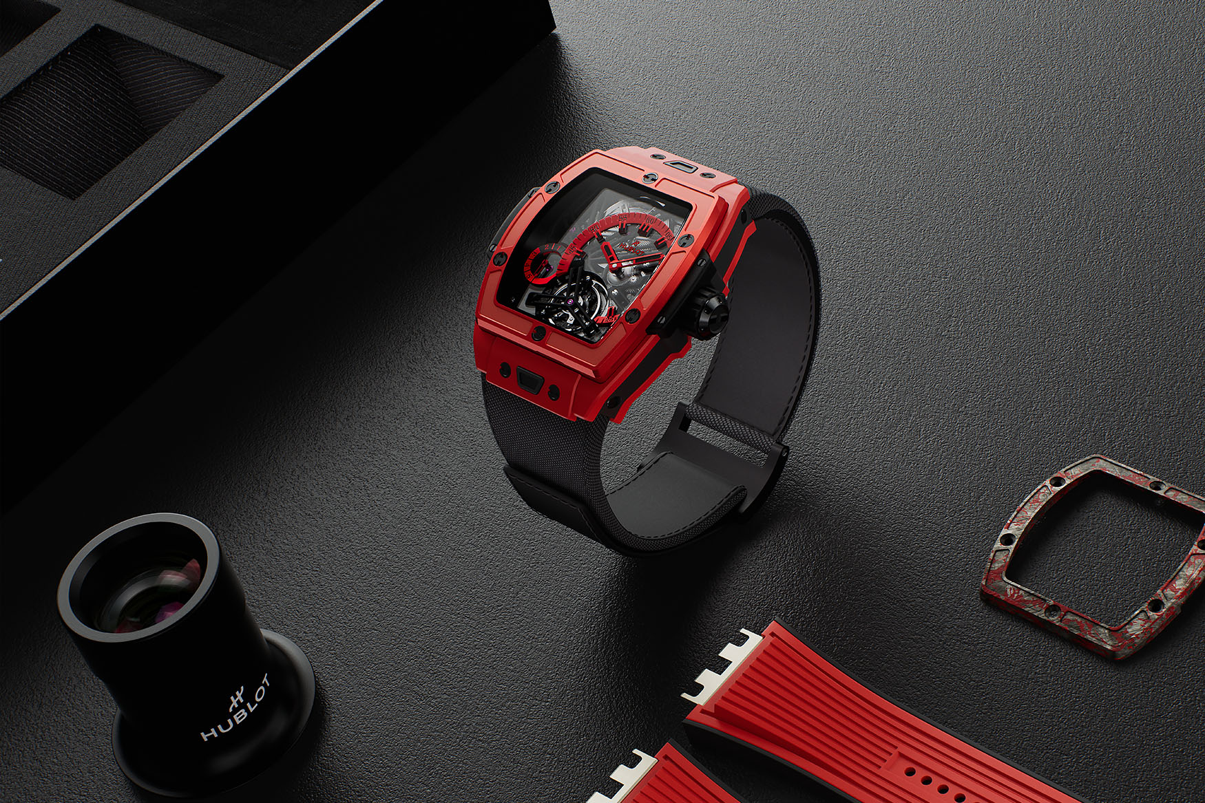 hublot spirit big bang tourbillon red