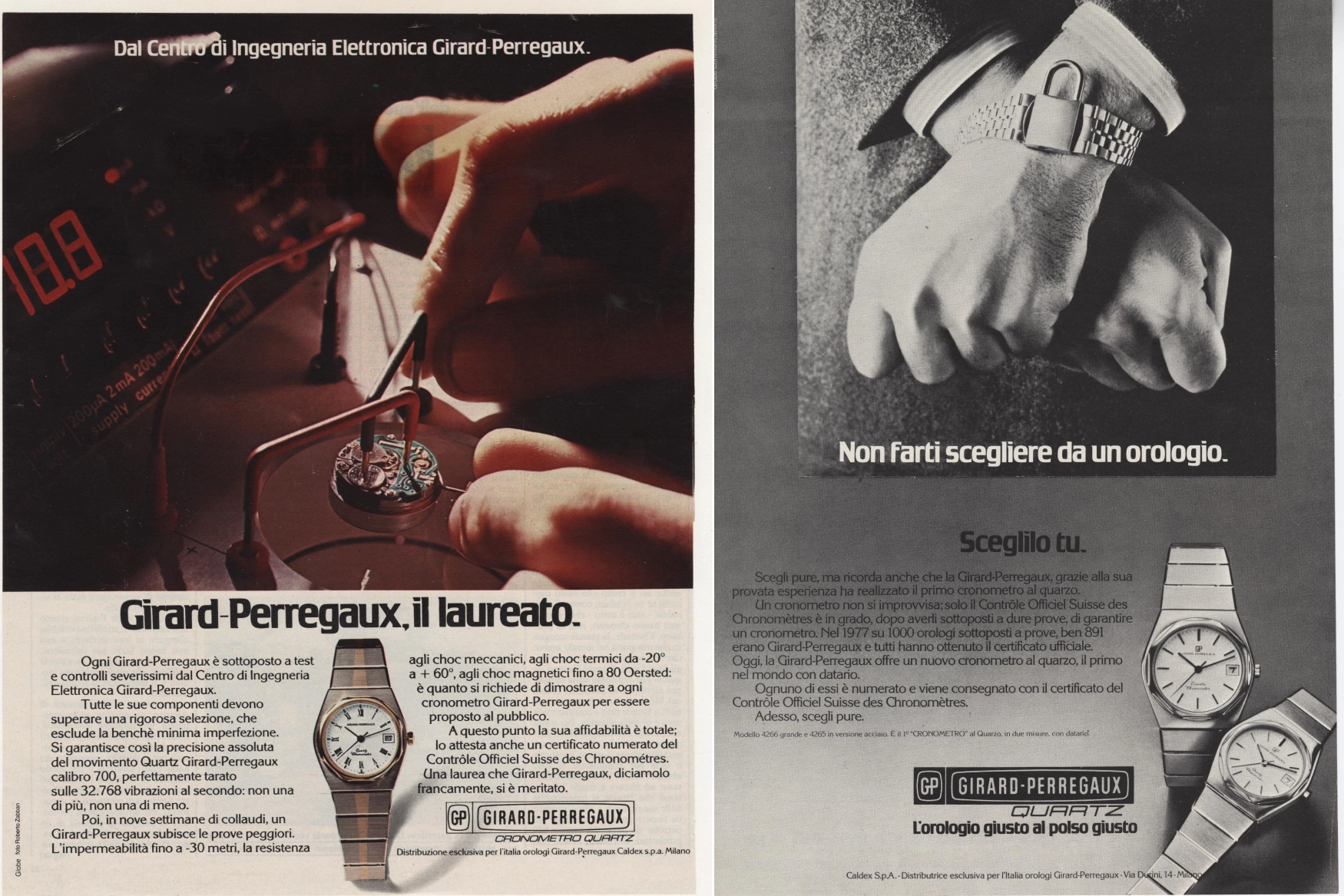 vintage quartz laureato ads