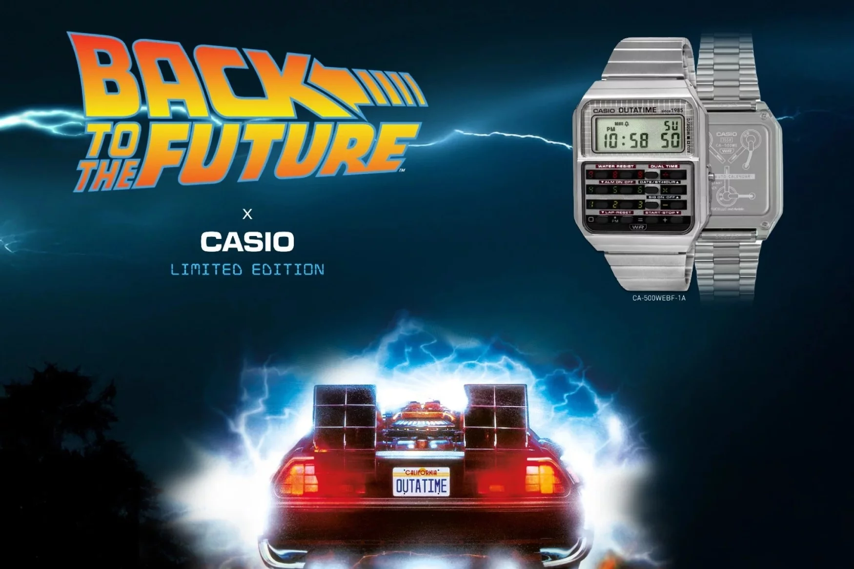 Casio x Back to the Future 40th Anniversary CA-500WEBF-1A
